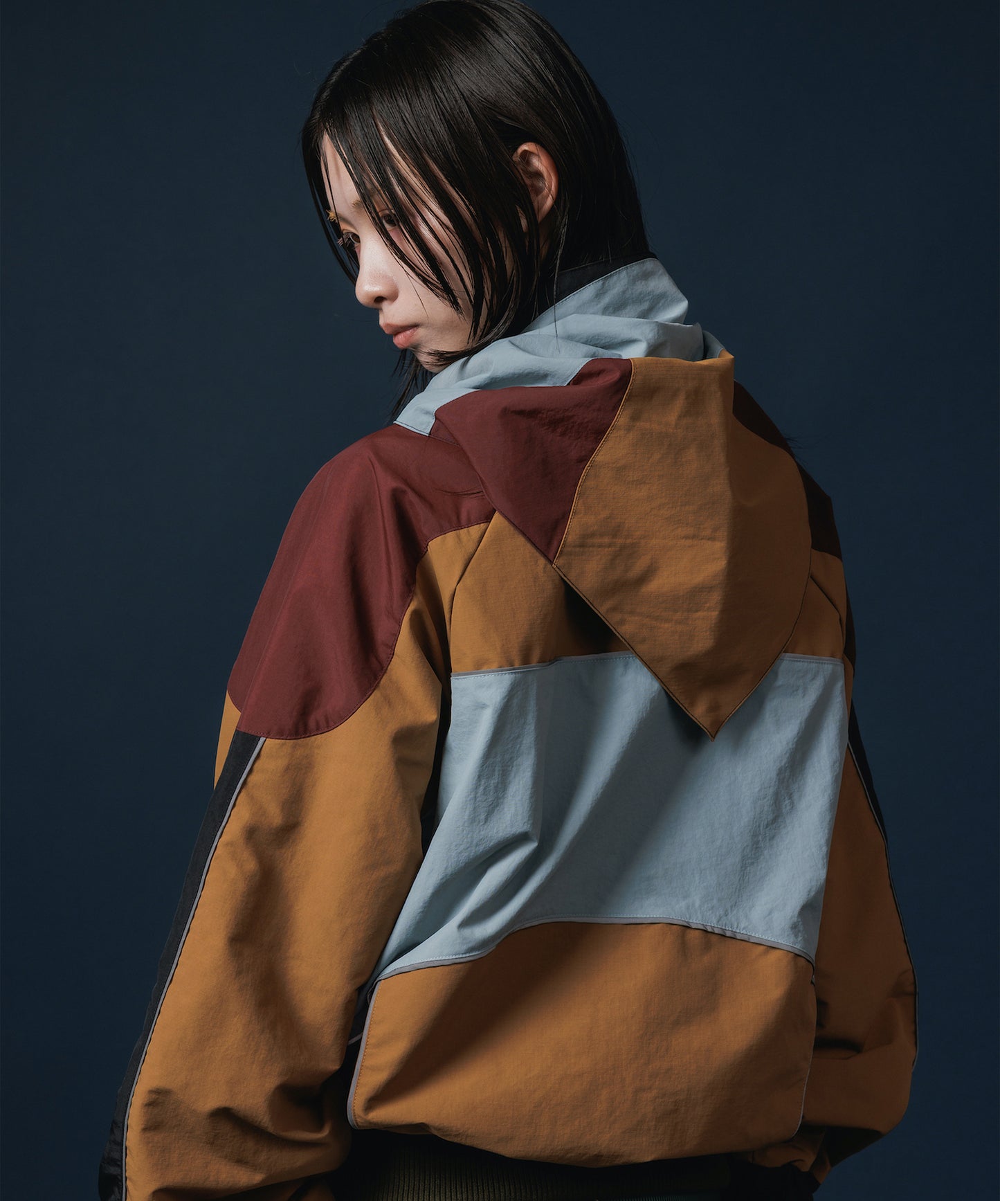 REVERSIBLE SWITCHING BLOUSON & SCARF