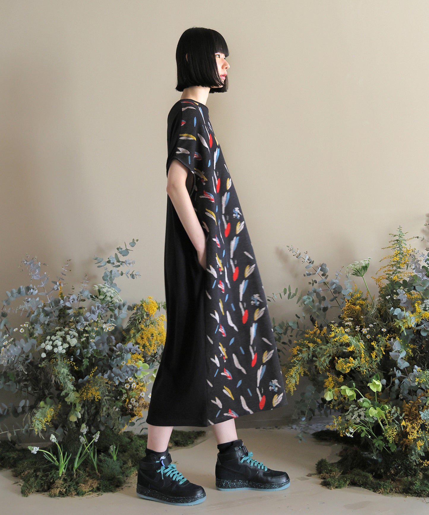 Flowers JQ Dress Tee