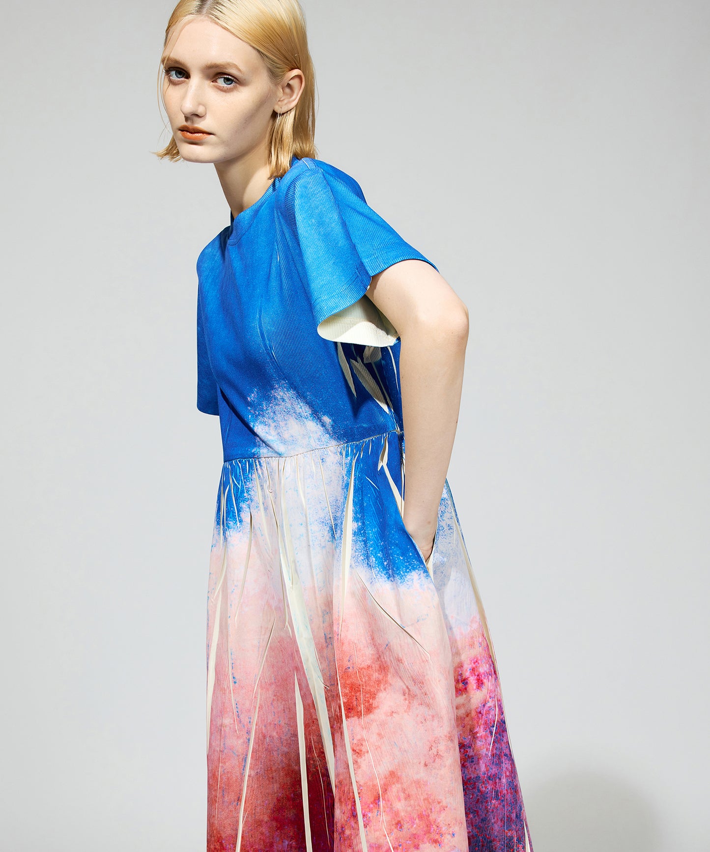 DIRECT PRINT RIB ONE-PIECE