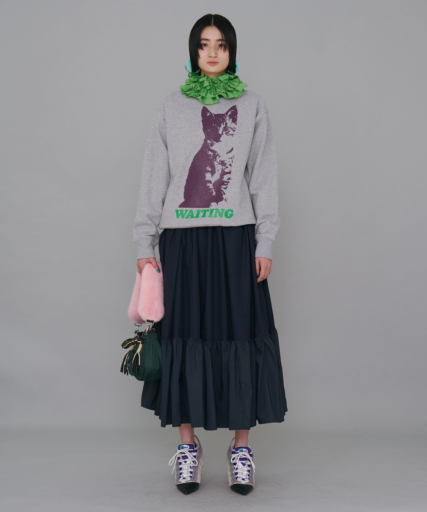 PRINT PULLOVER SWEAT(CAT)
