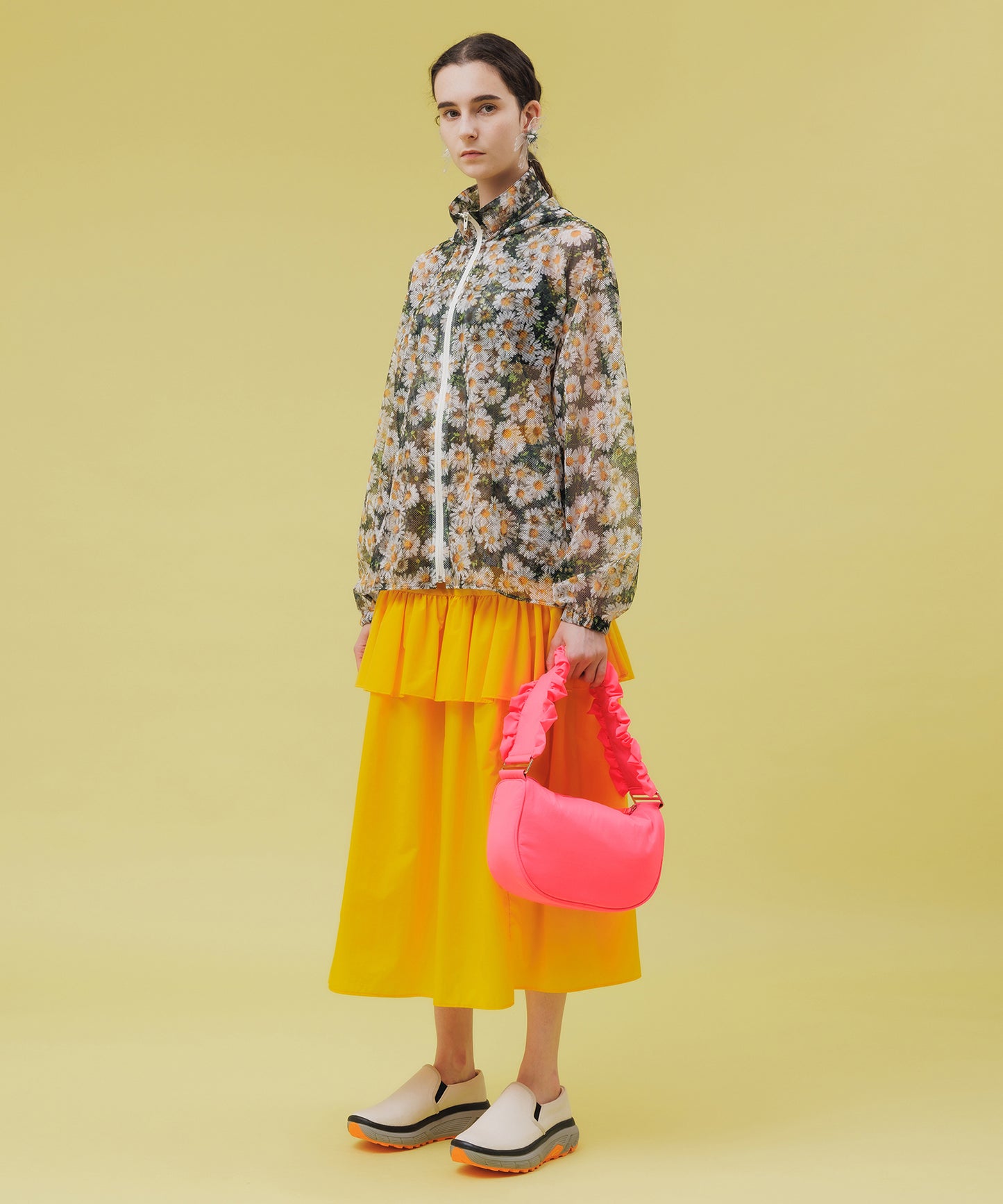NYLON FRILL SKIRT