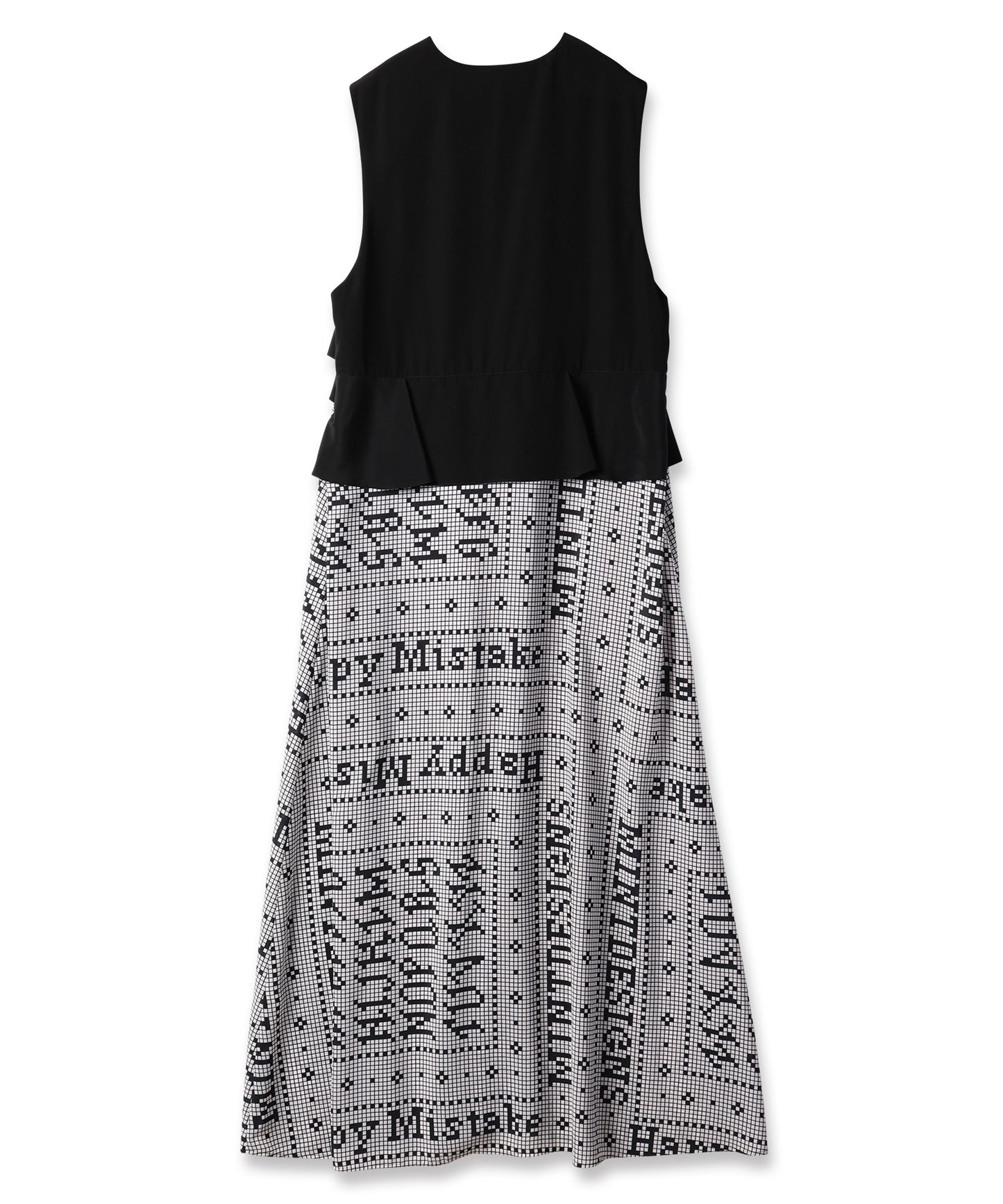 MOSAIC TILE GILET DRESS / モザイクタイルジレドレス