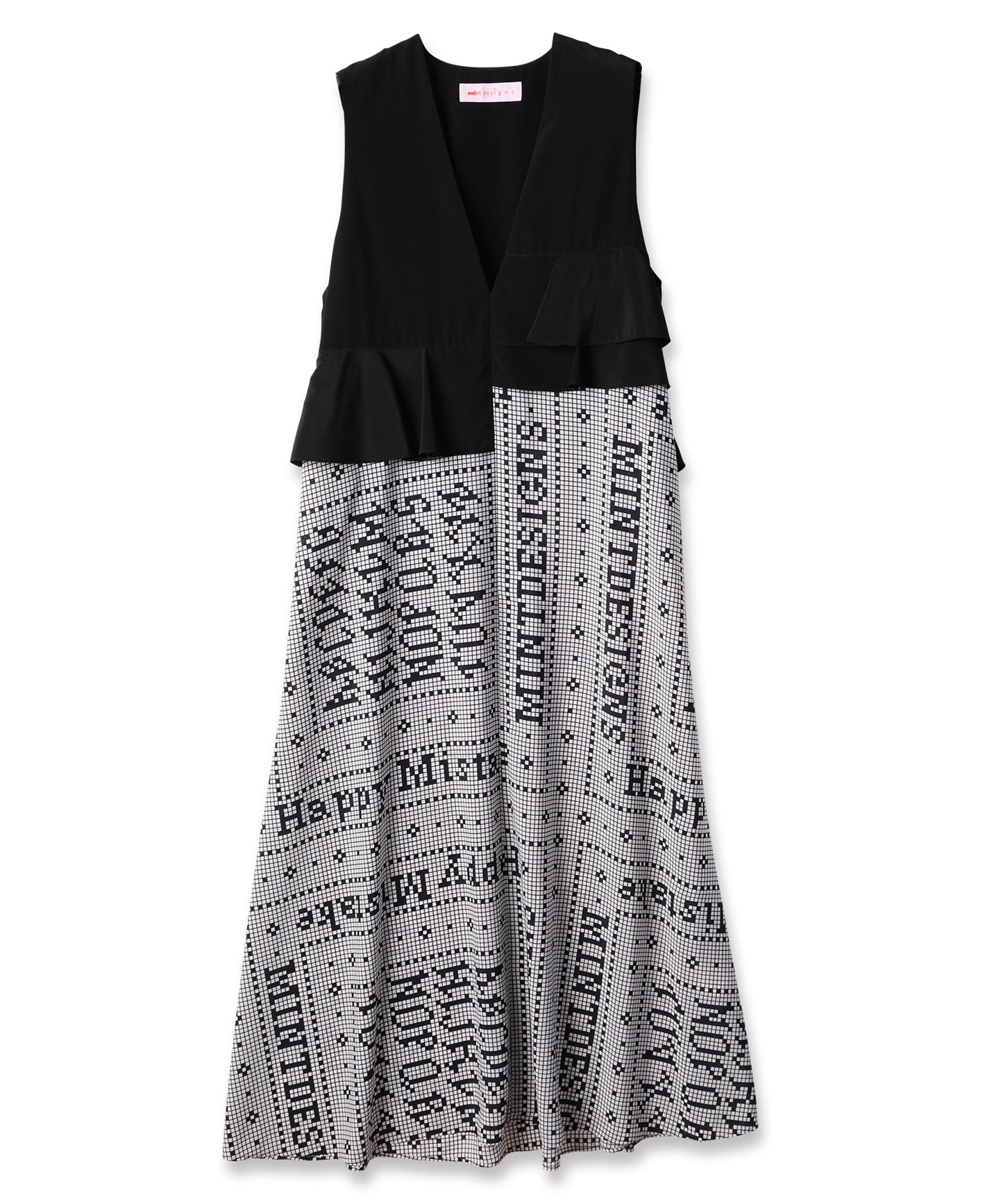 MOSAIC TILE GILET DRESS / モザイクタイルジレドレス