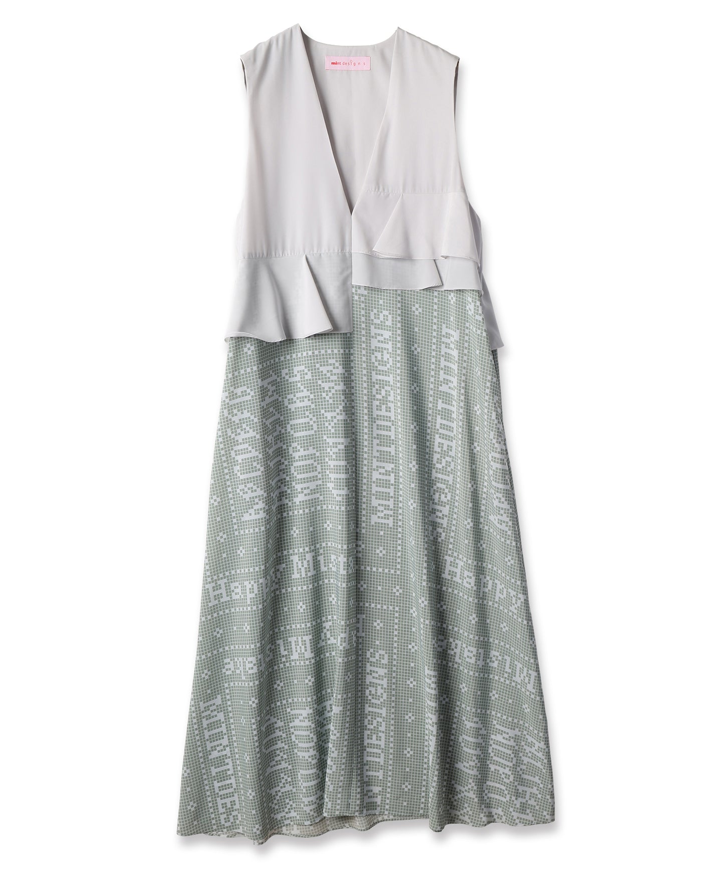 MOSAIC TILE GILET DRESS / モザイクタイルジレドレス