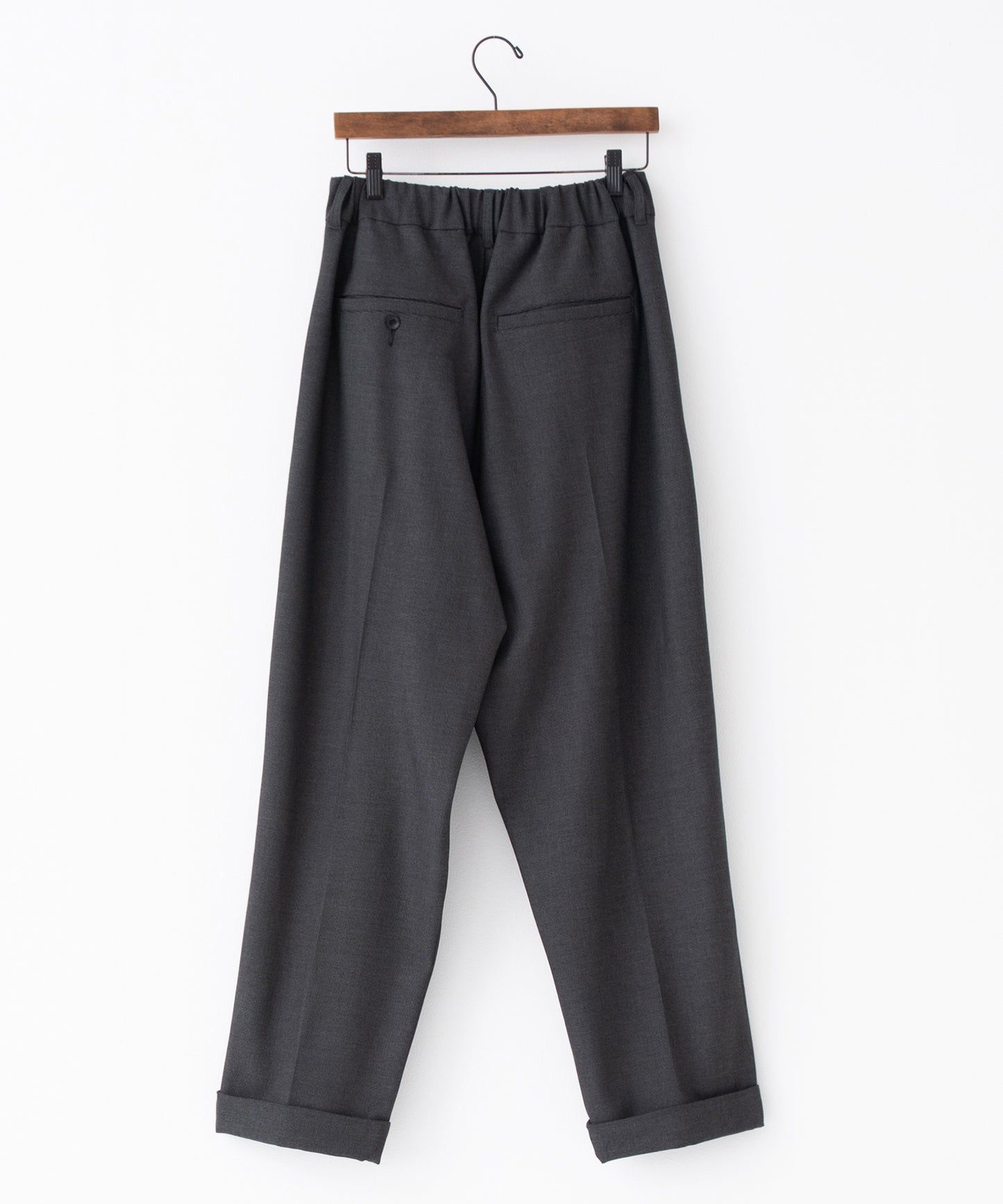 gabardine two-tuck slacks