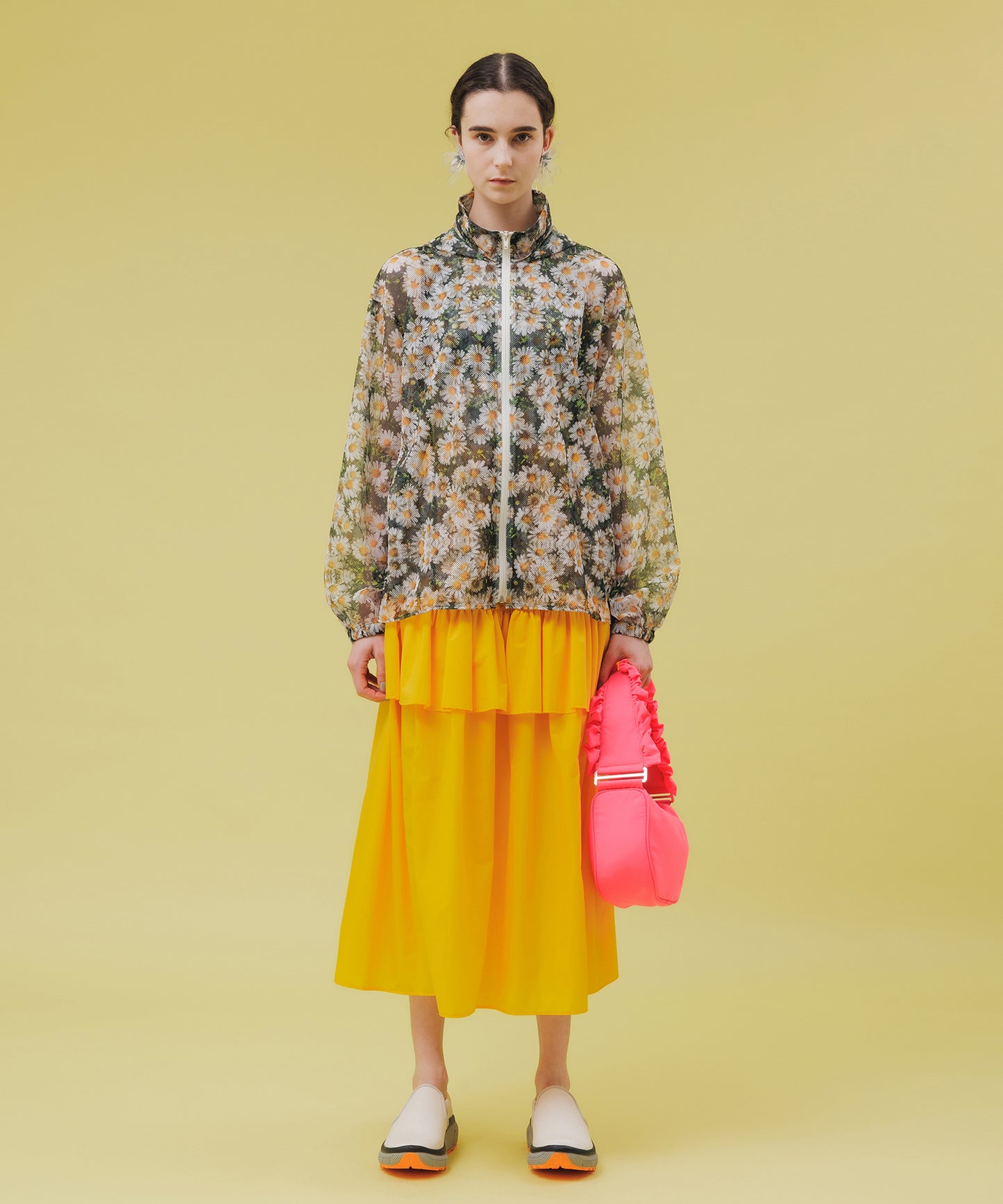 NYLON FRILL SKIRT