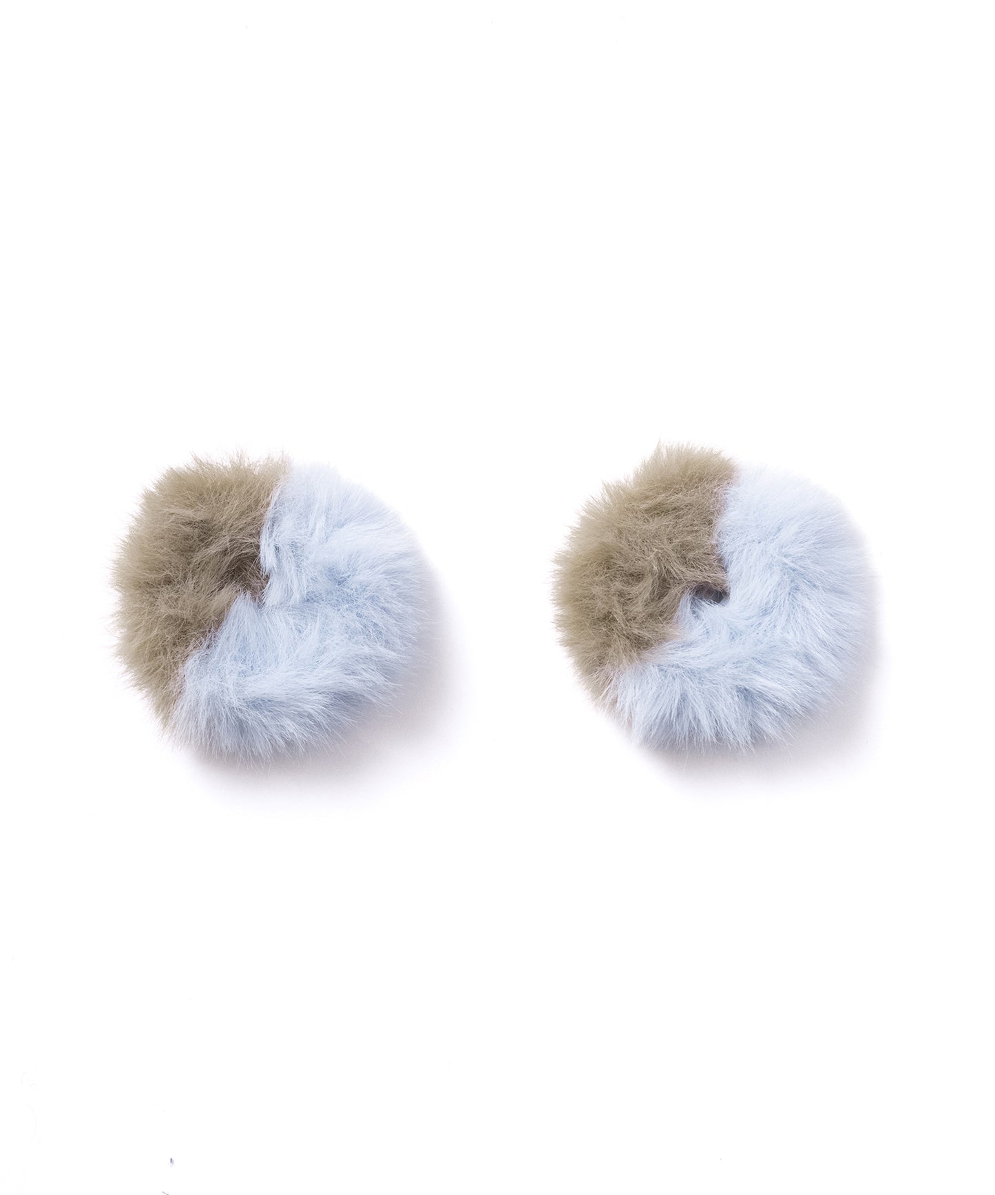 BICOLOR FUR EAR CUFF
