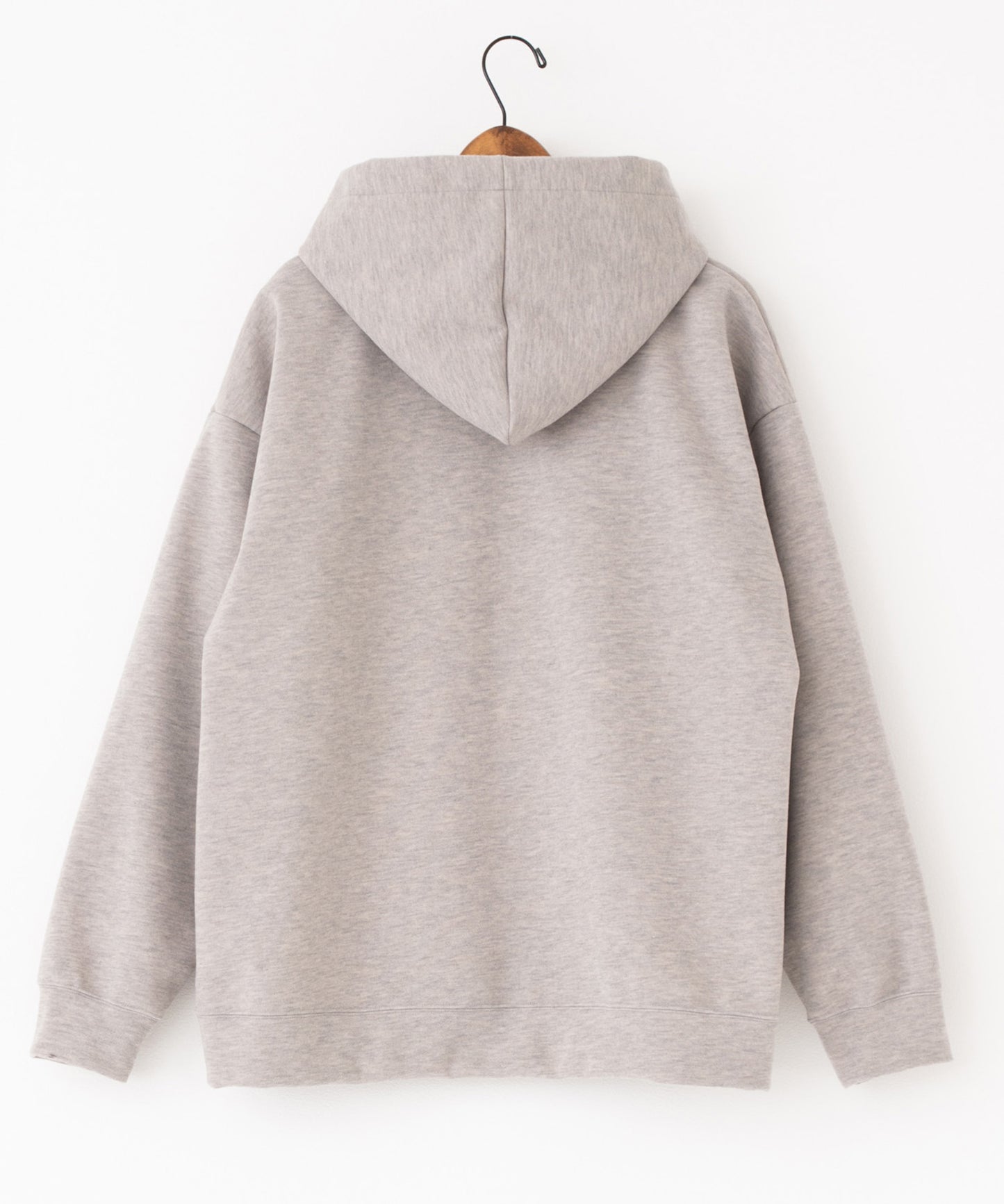 knit melton hoodie pullover