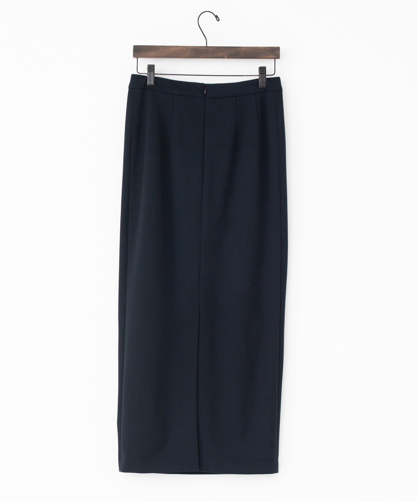 gabardine tuck pencil skirt