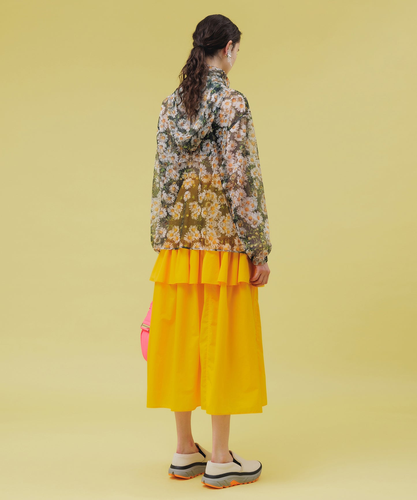 NYLON FRILL SKIRT