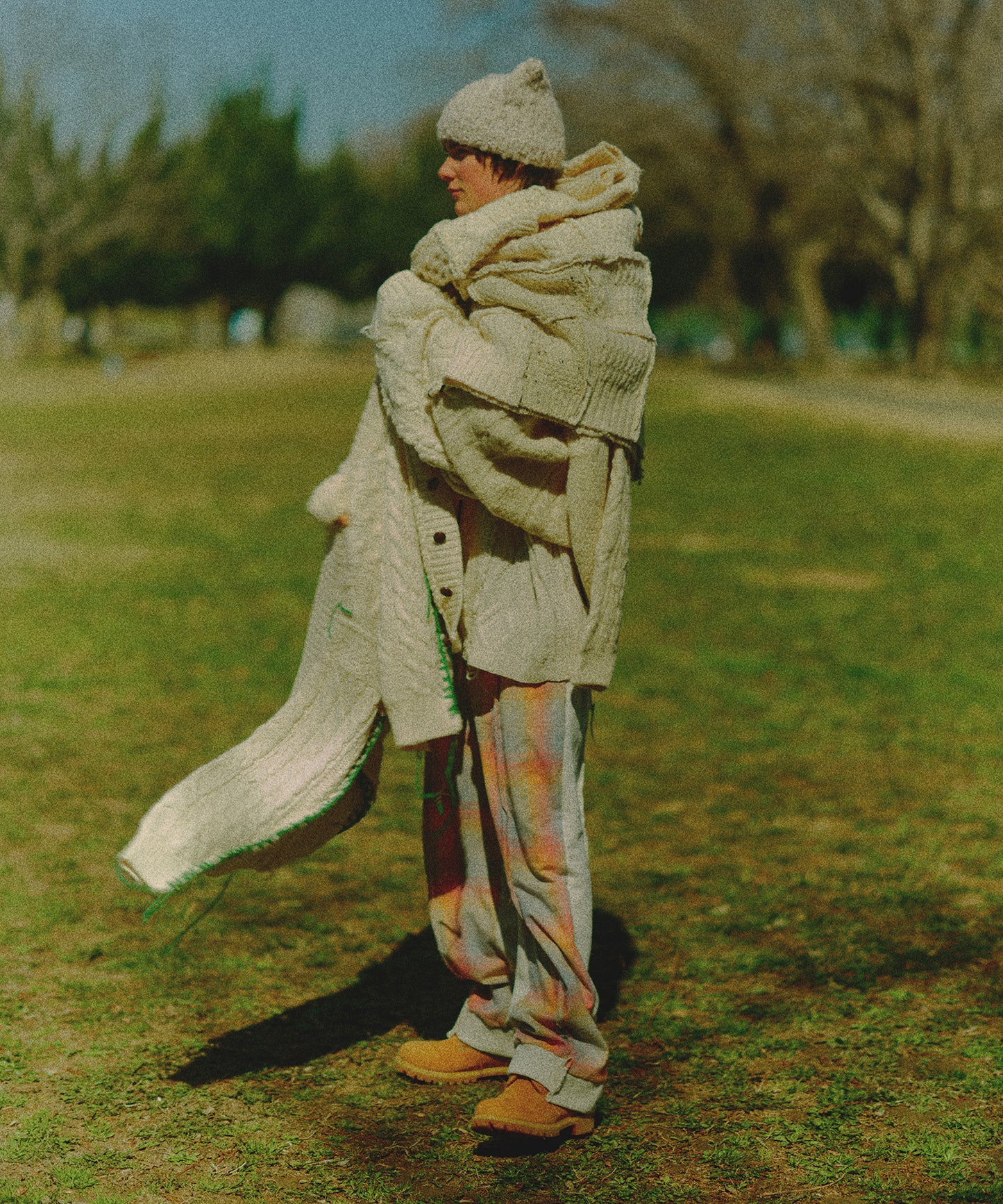 PENDLETON MIX WIDE SWEAT PANTS 】
