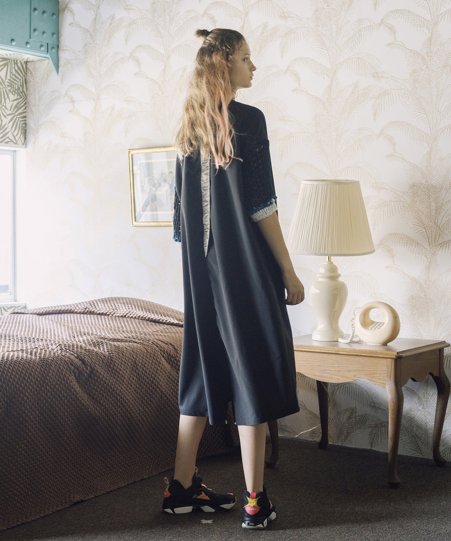 Loose Sleeve Military One-piece