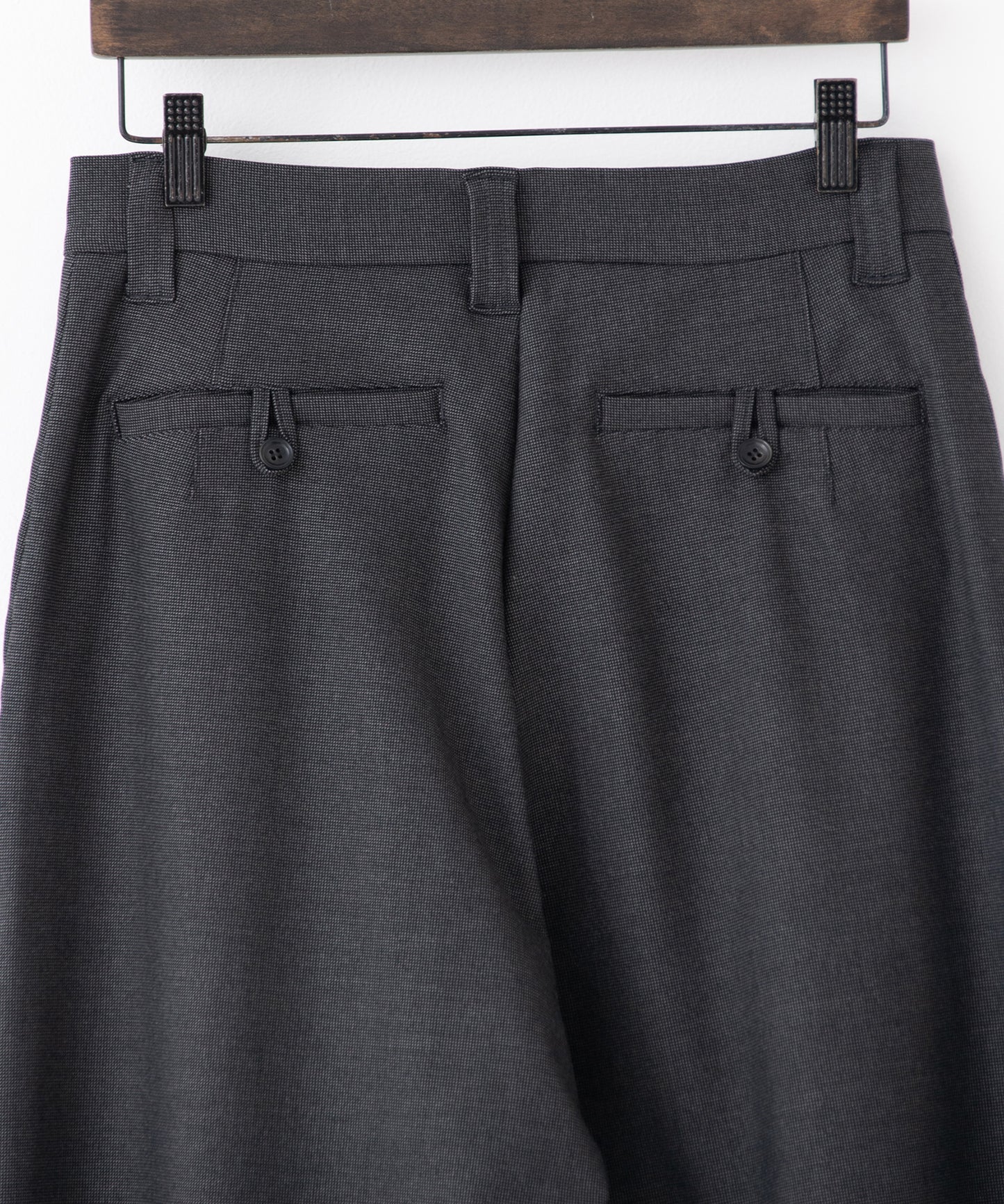gabardine wide full-length slacks