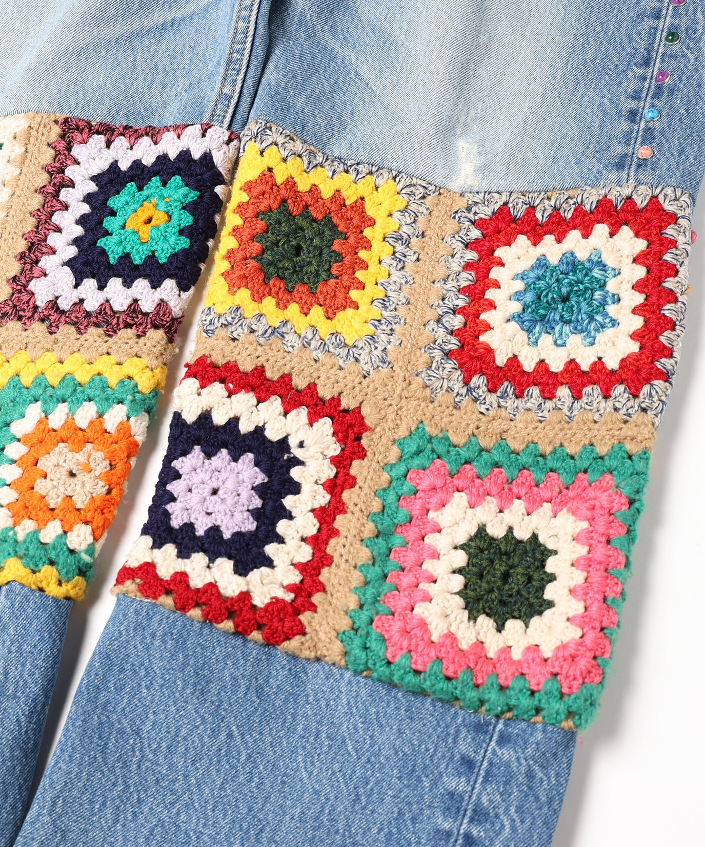 Denim Crochet Pants
