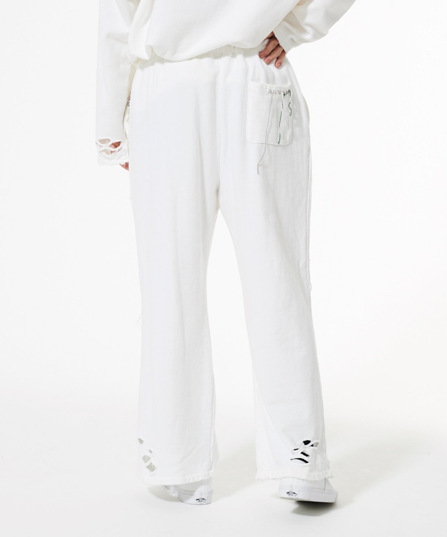 LOOPING DAMAGE SWEAT PANTS