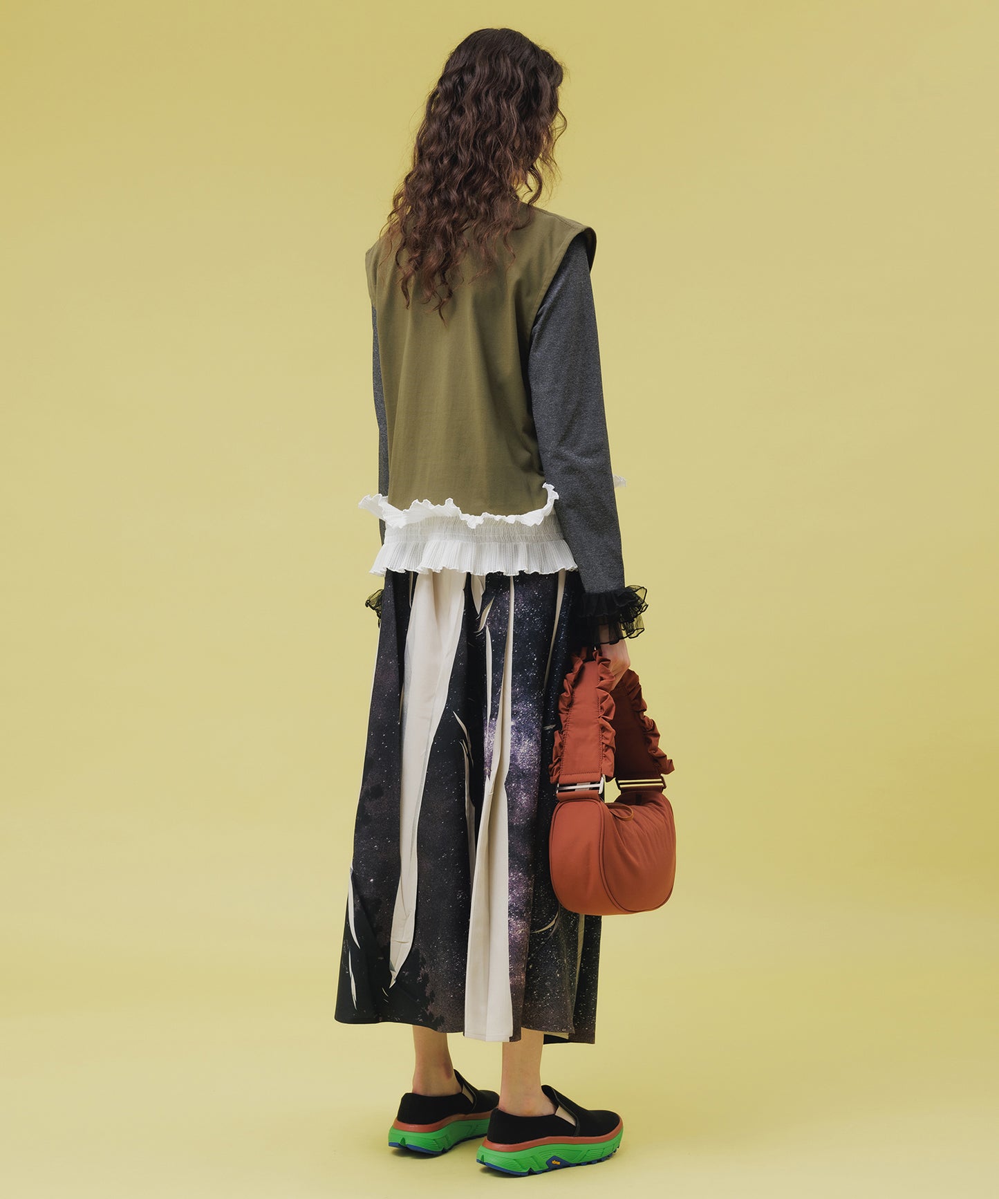 DIRECT PRINT WRAP SKIRT