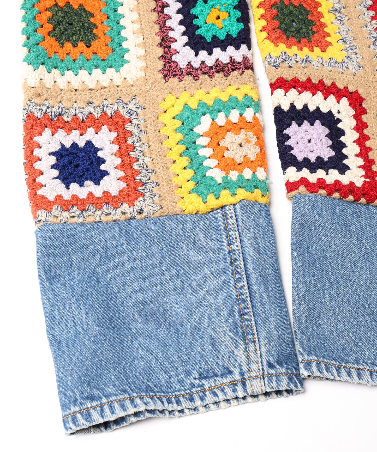 Denim Crochet Pants