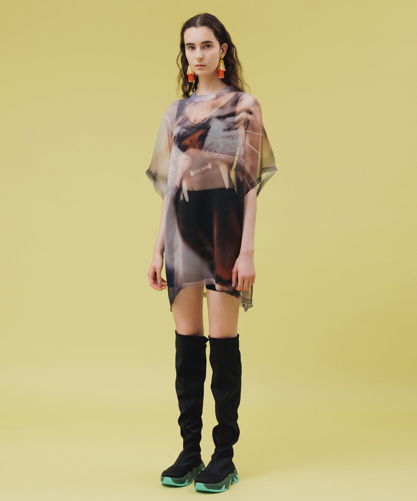 DIRECT PRINT SHEER T-SHIRT