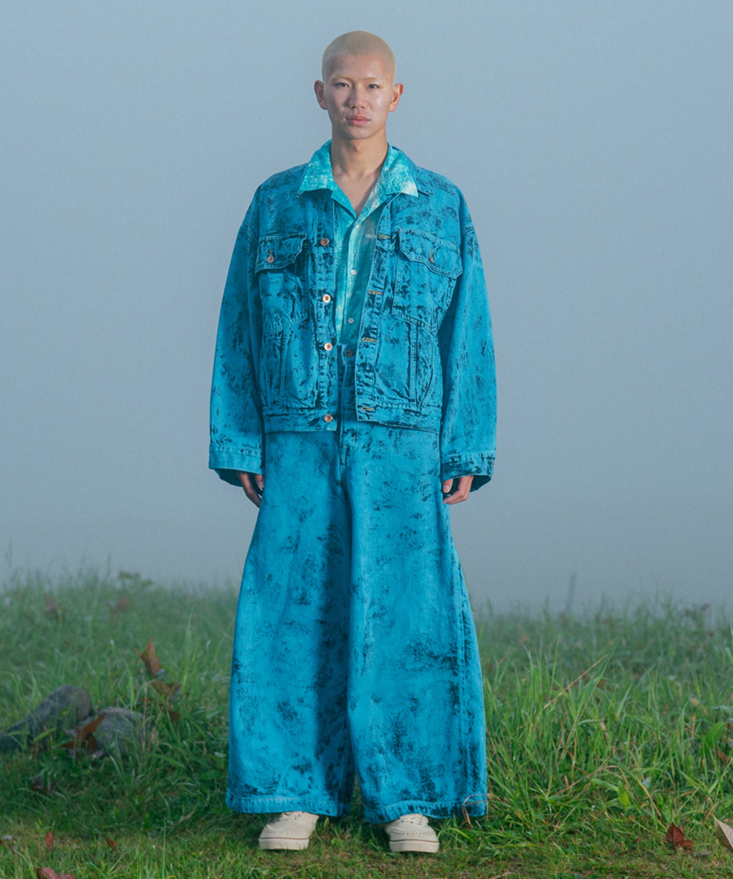 HAND CRAFTED DENIM PANTS