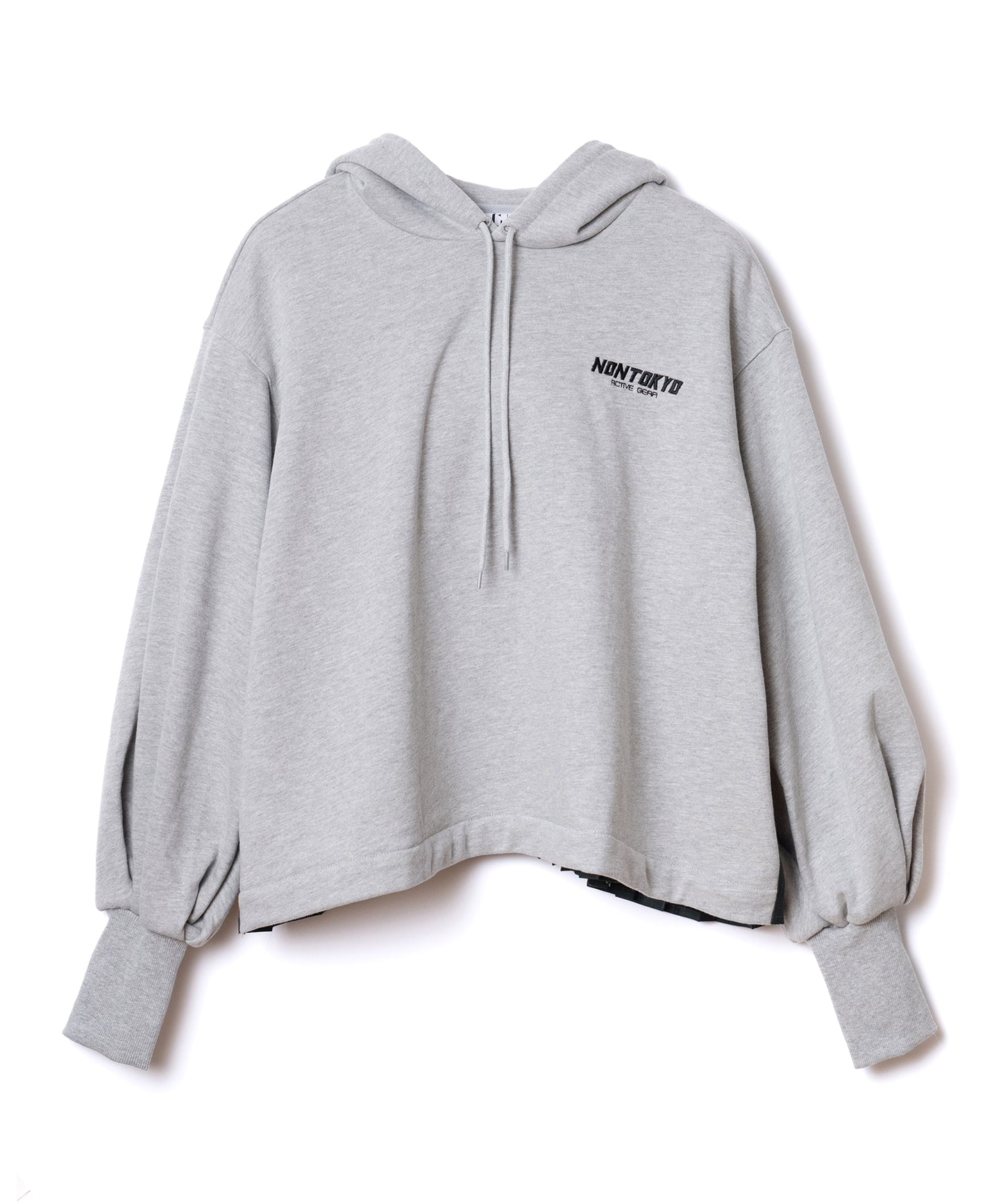 BACK PLEATS SWEAT PARKA