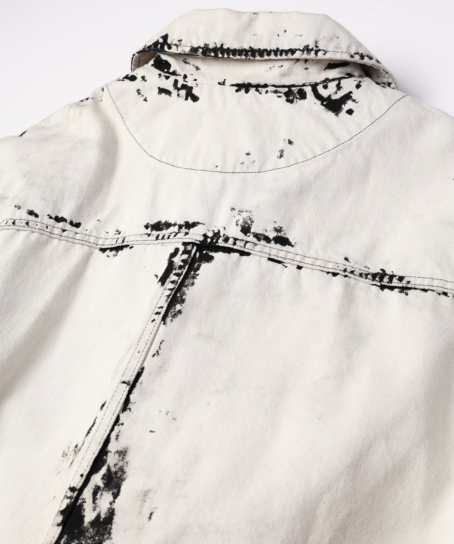 BLACK BLEACH W RIDERS BLOUSON