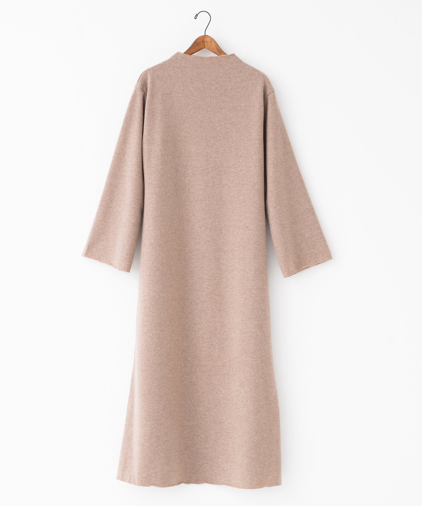 soft wool bottle neck dress