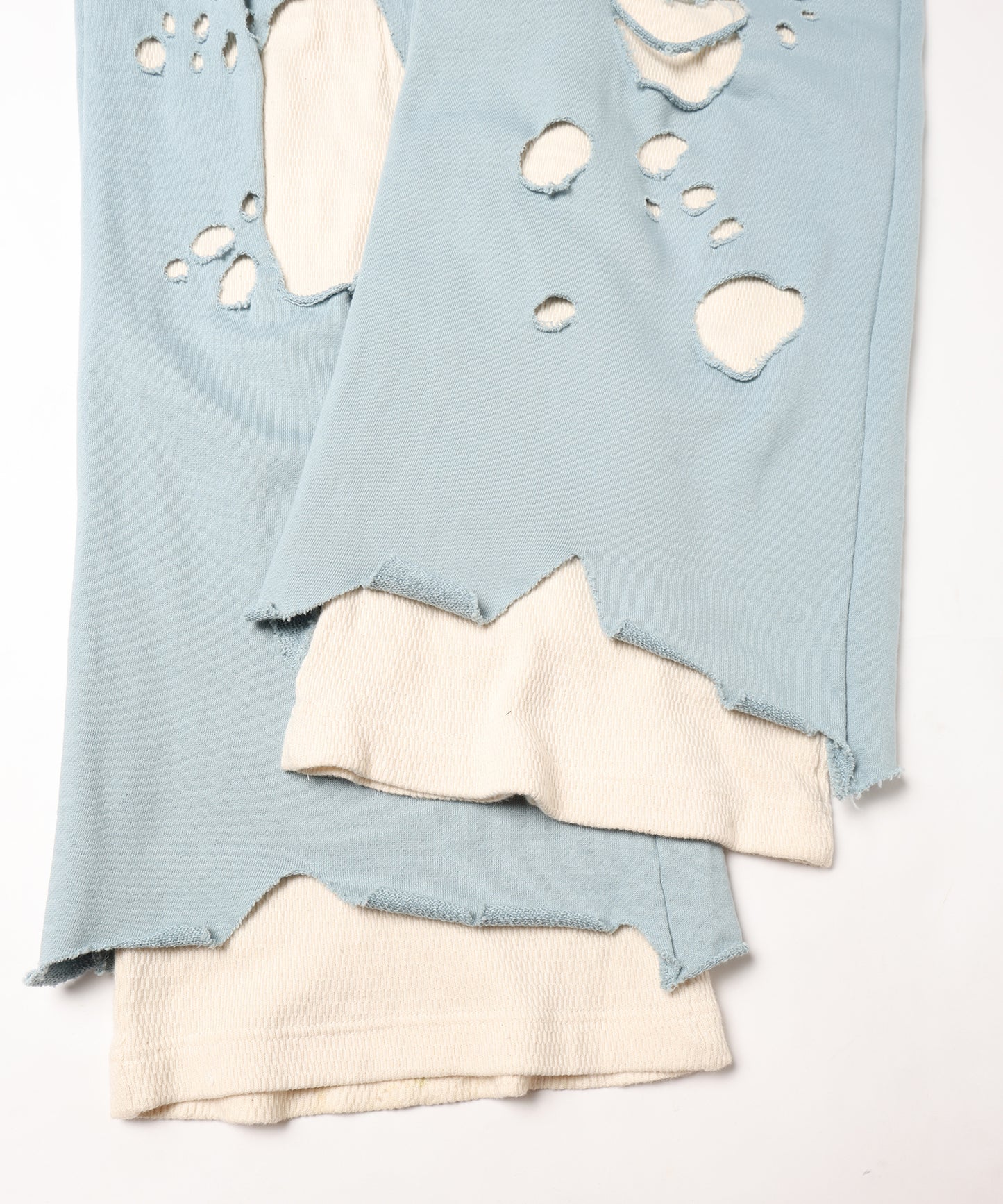 DAMAGE LAYERED SWEAT PANTS