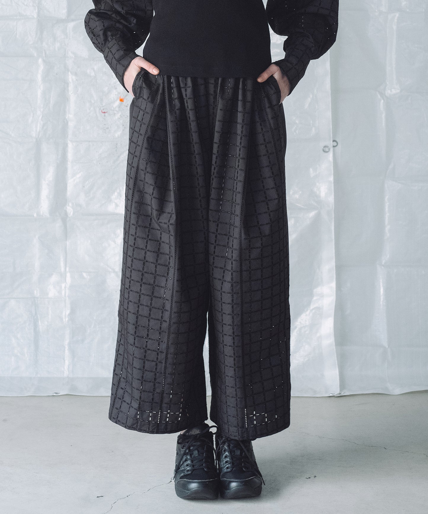 CHECK LACE PANTS / チェックレースパンツ