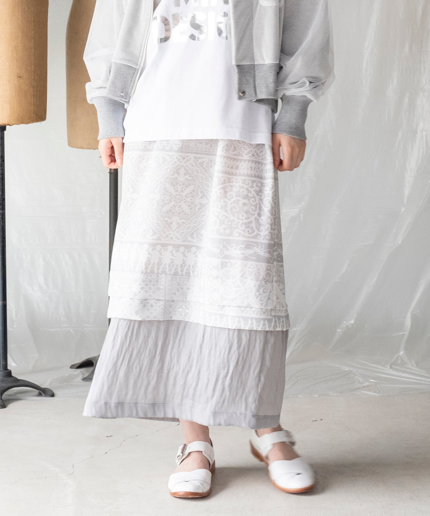 LACE COLLAGE SKIRT / レースコラージュスカート