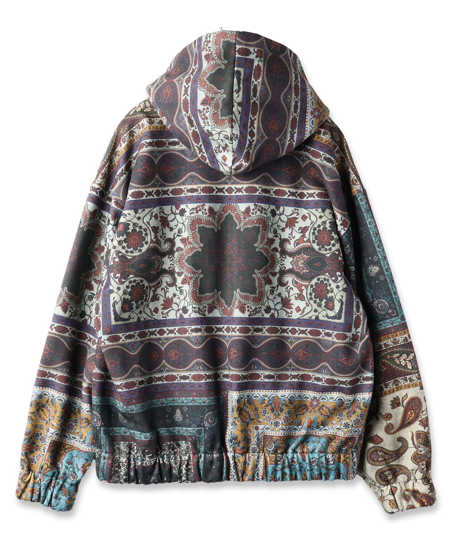 PERSIAN PRINTED ZIPUP HOODIE