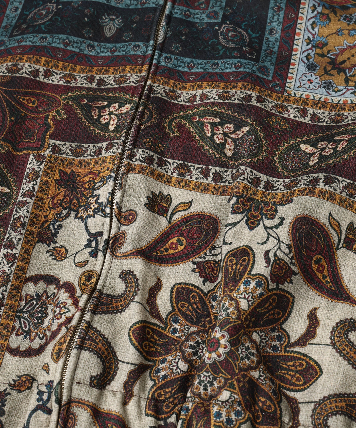 PERSIAN PRINTED ZIPUP HOODIE