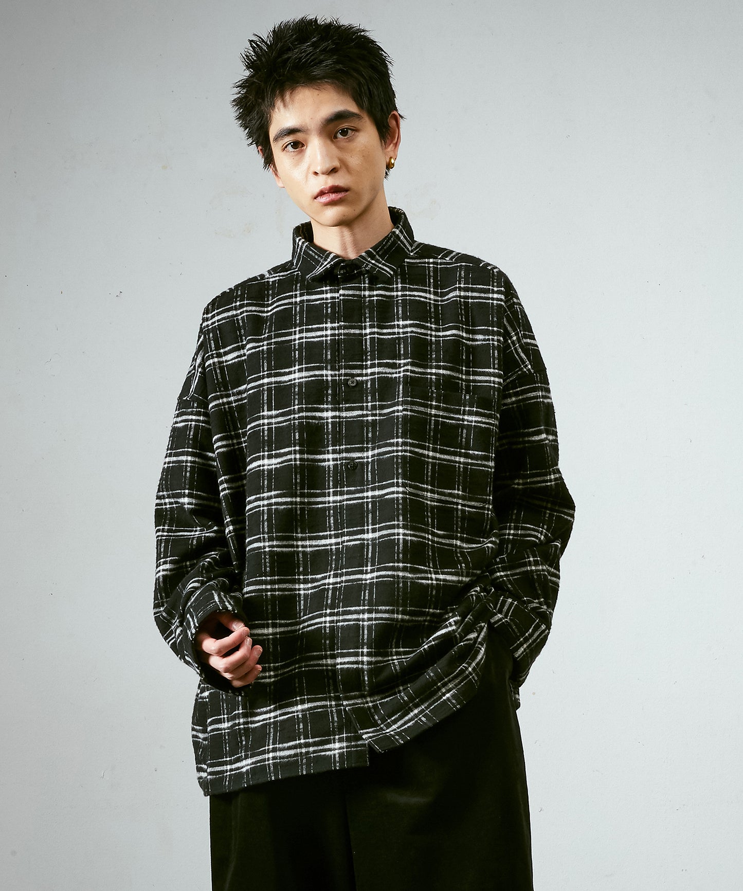 ワイドBOXシャツ-C