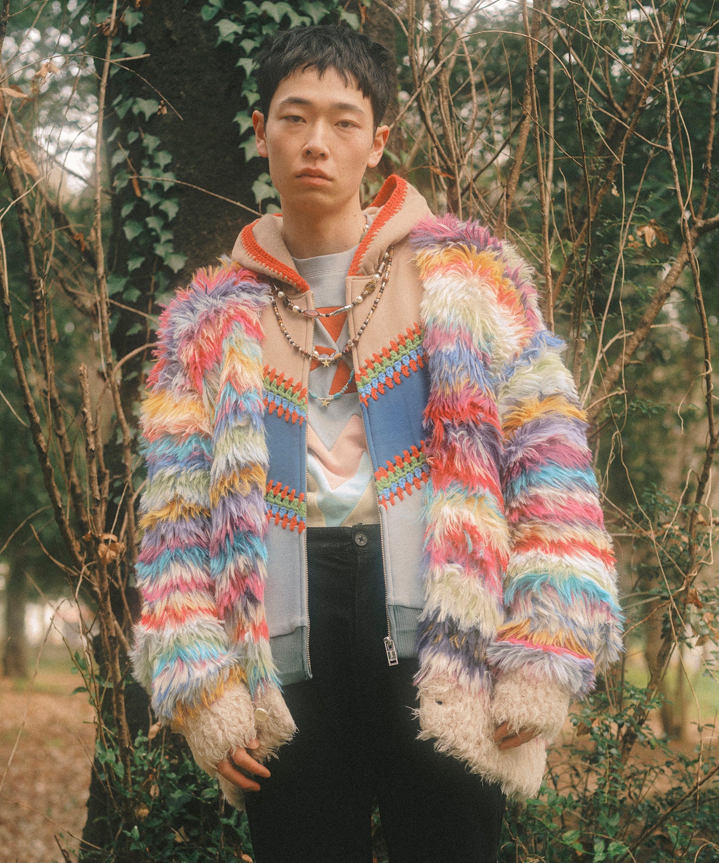 MULTI BORDER KNIT CARDIGAN【8月下旬】