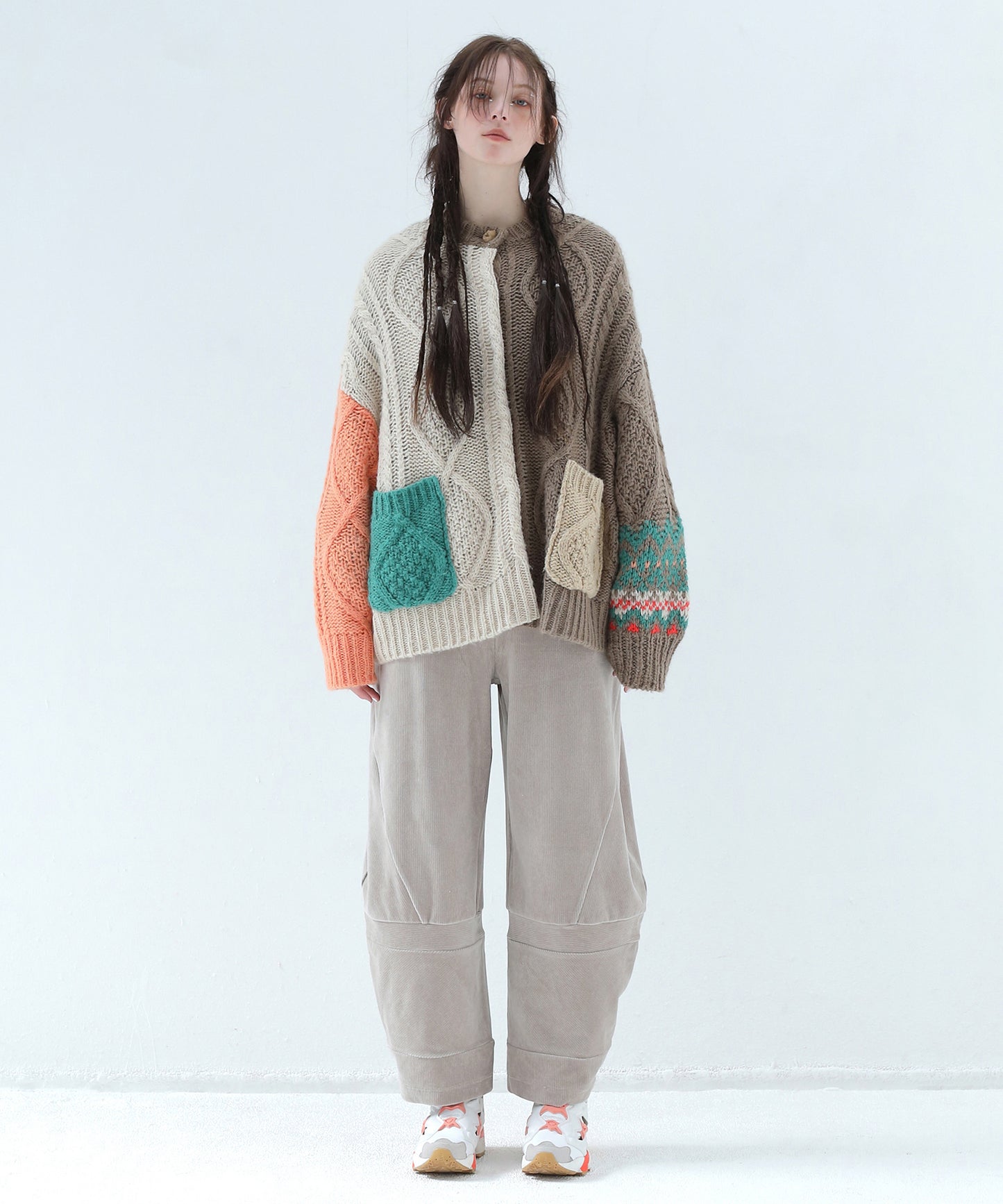 PLAY Alan Mix Knit Coat