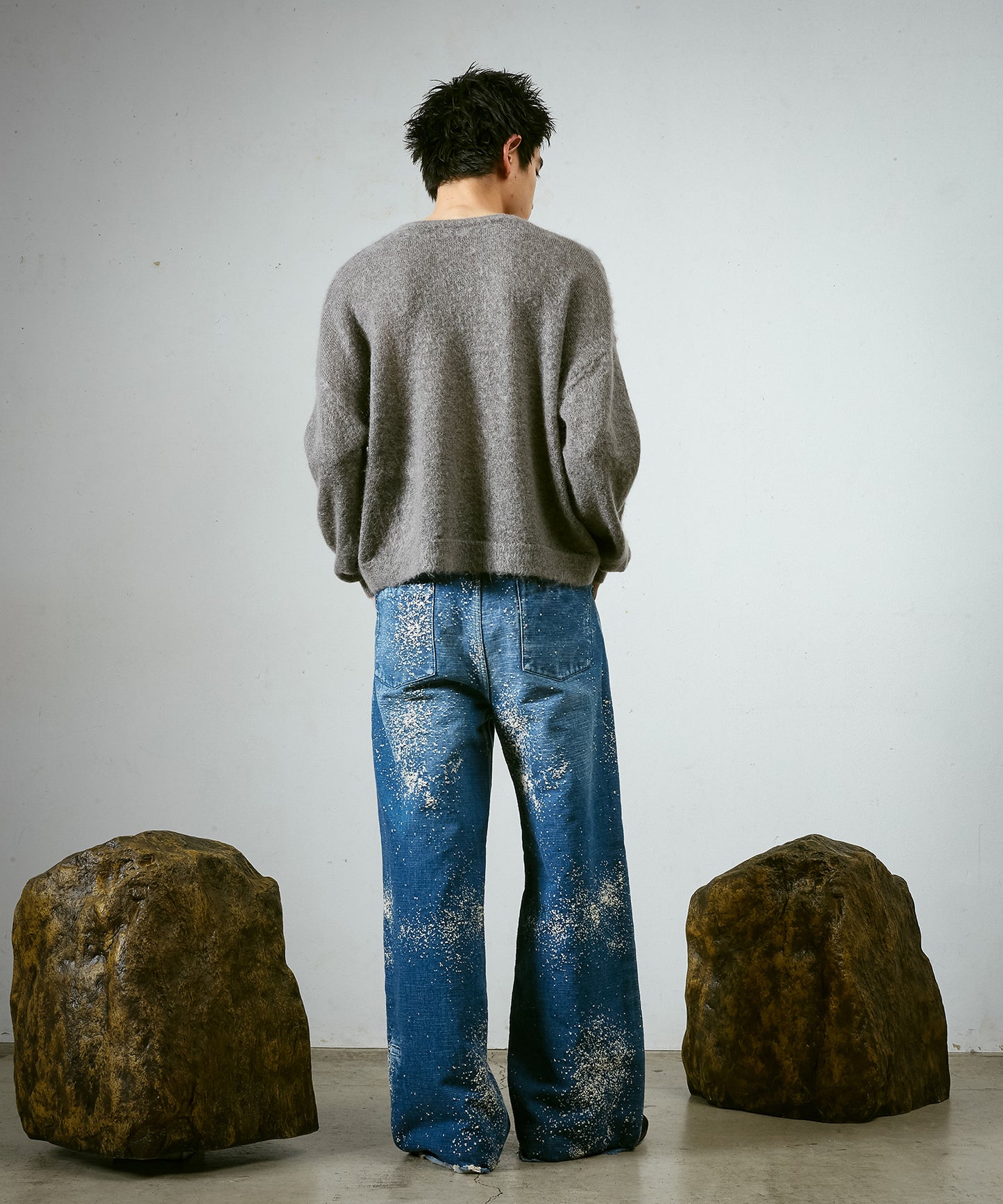モヘアショートニットPO