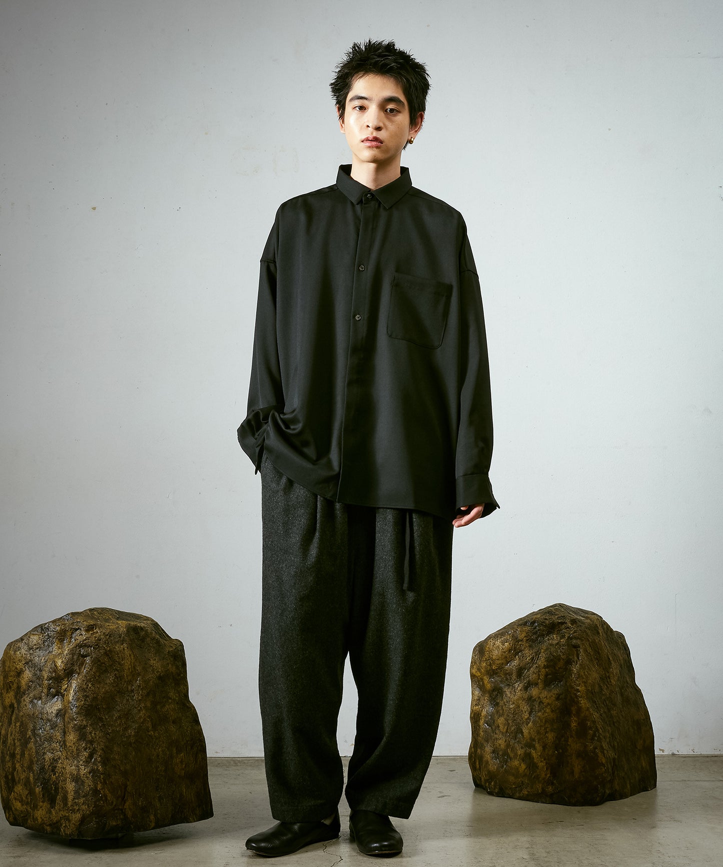 よそいきワイドBOXシャツ