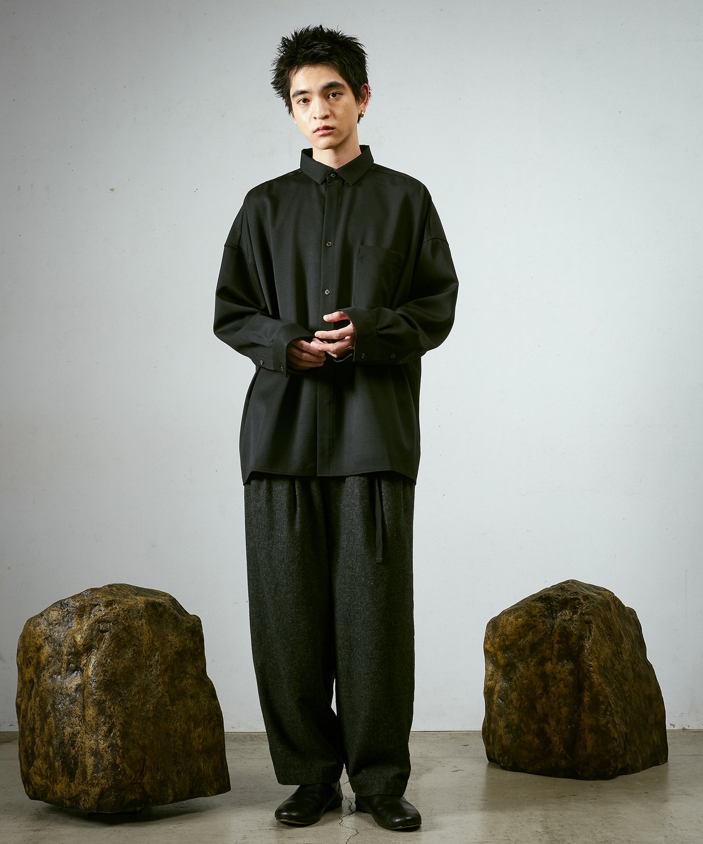 よそいきワイドBOXシャツ