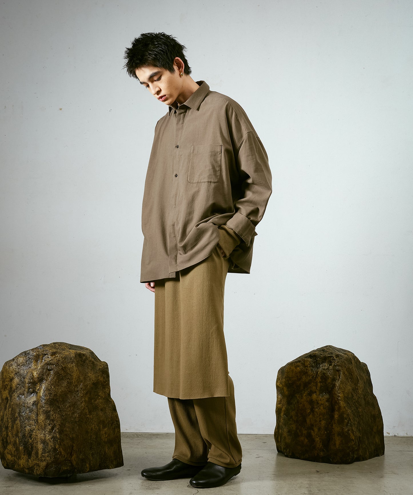 ワイドBOXシャツ-P