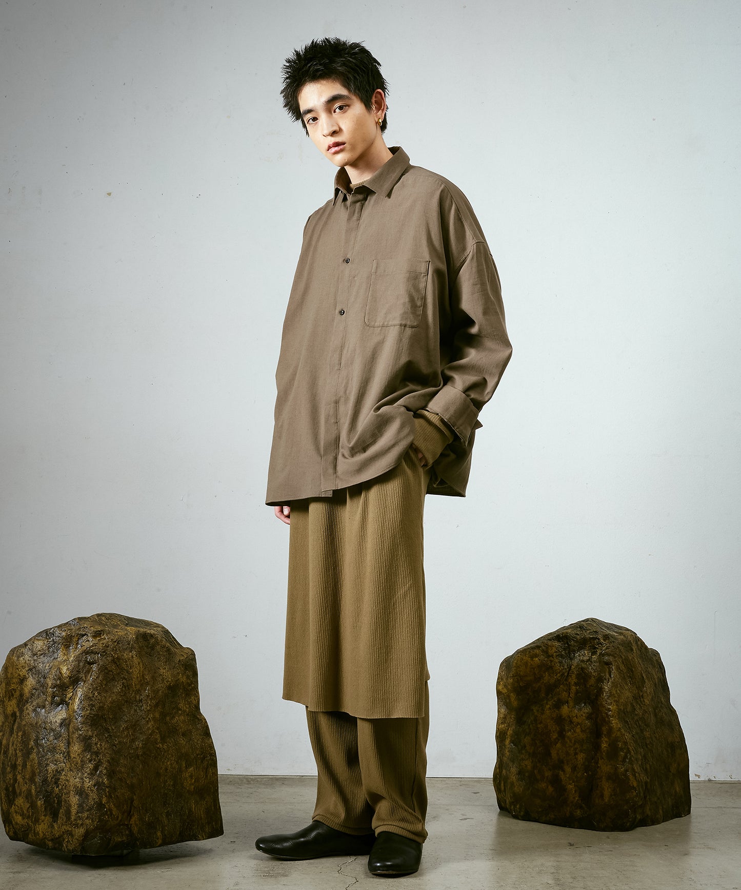 ワイドBOXシャツ-P