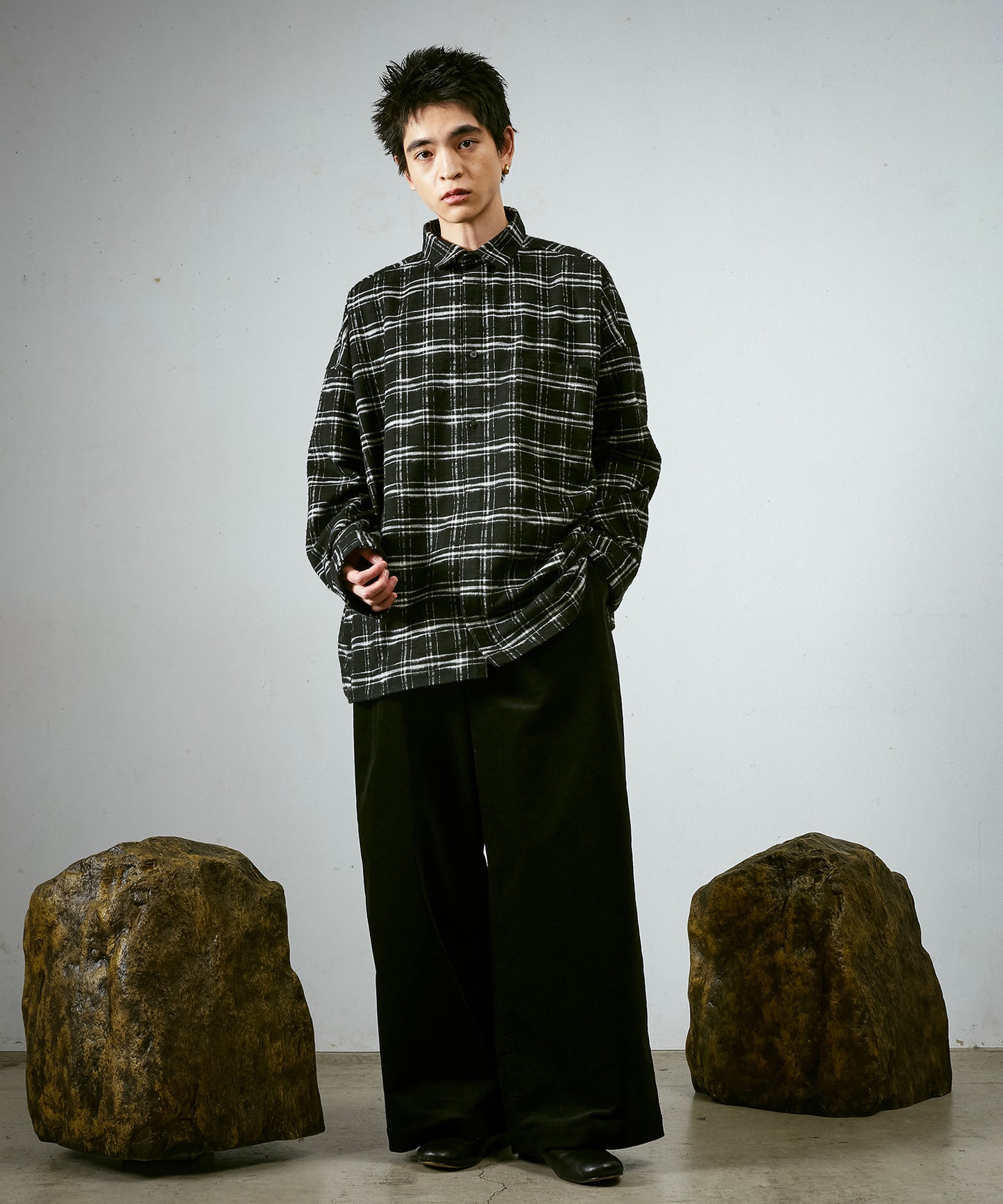 ワイドBOXシャツ-C