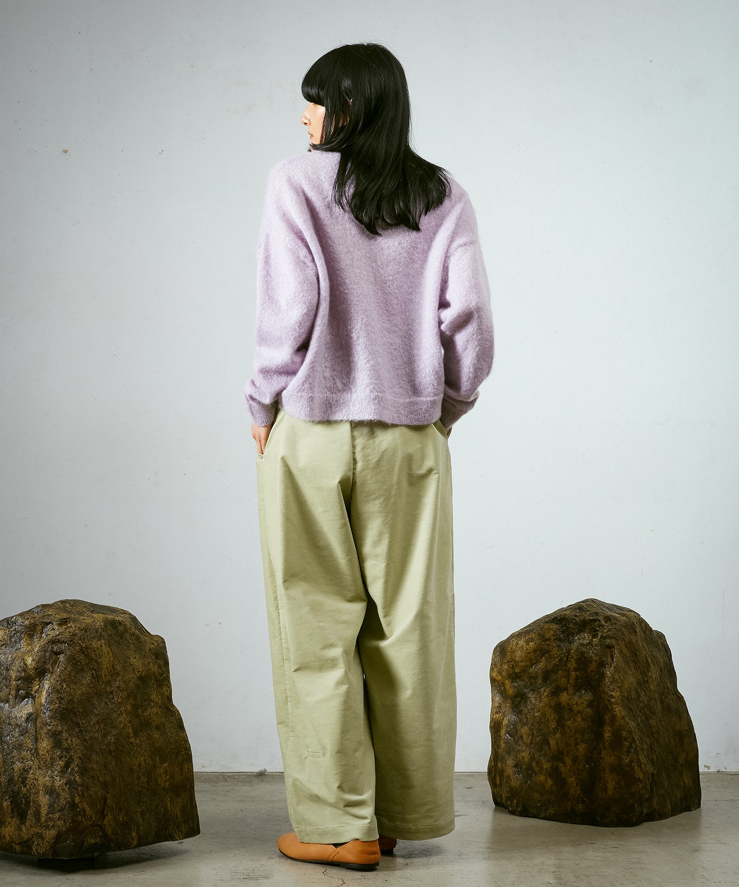 モヘアショートニットPO