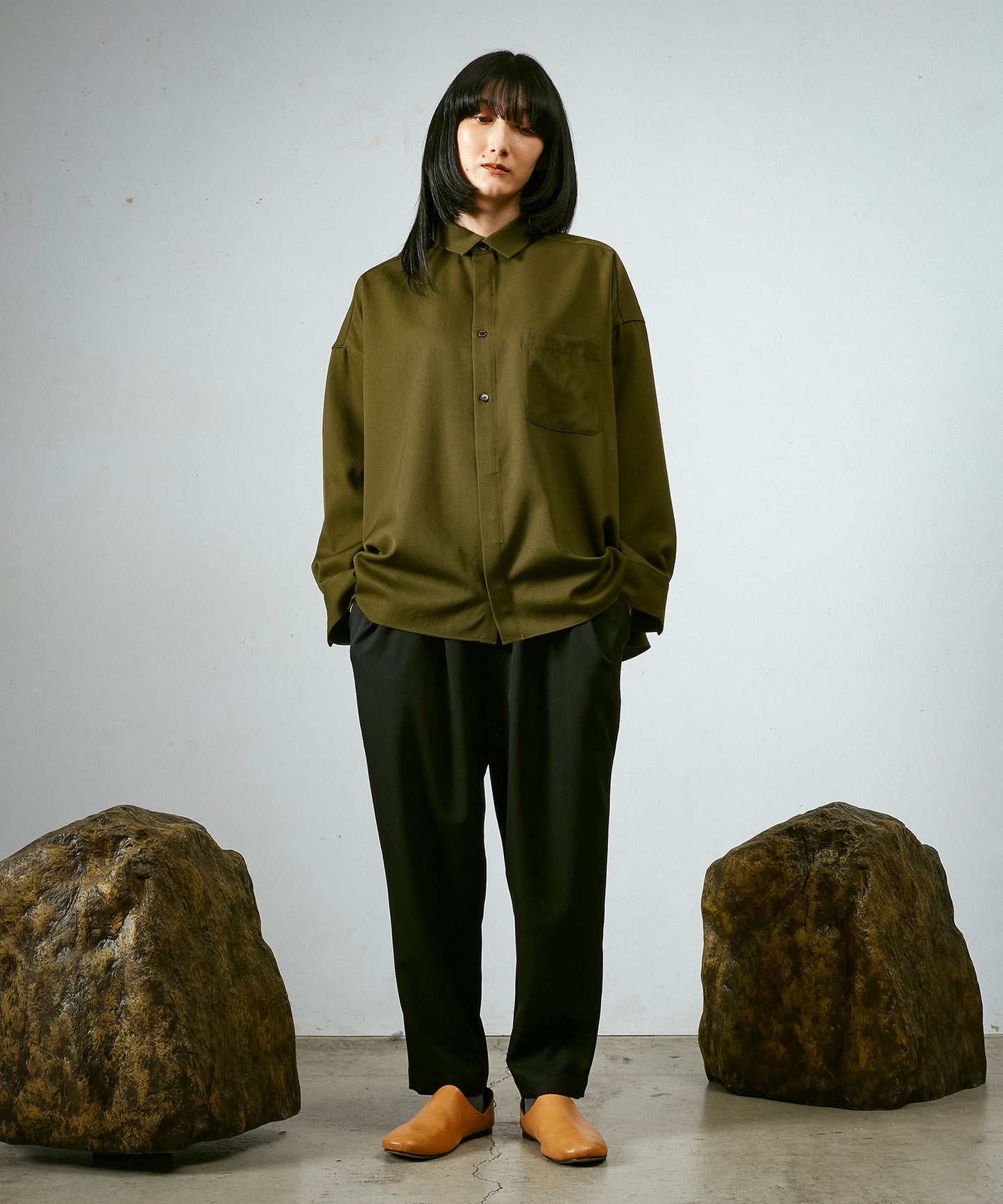 よそいきワイドBOXシャツ