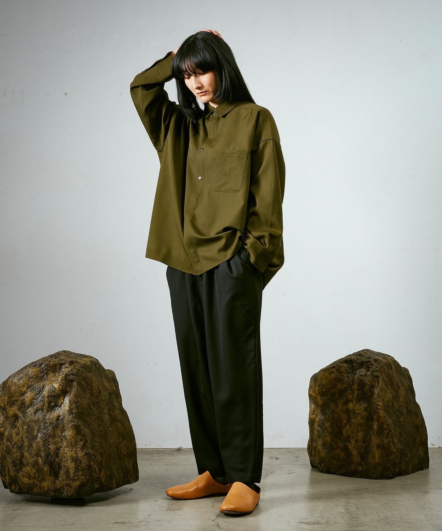よそいきワイドBOXシャツ
