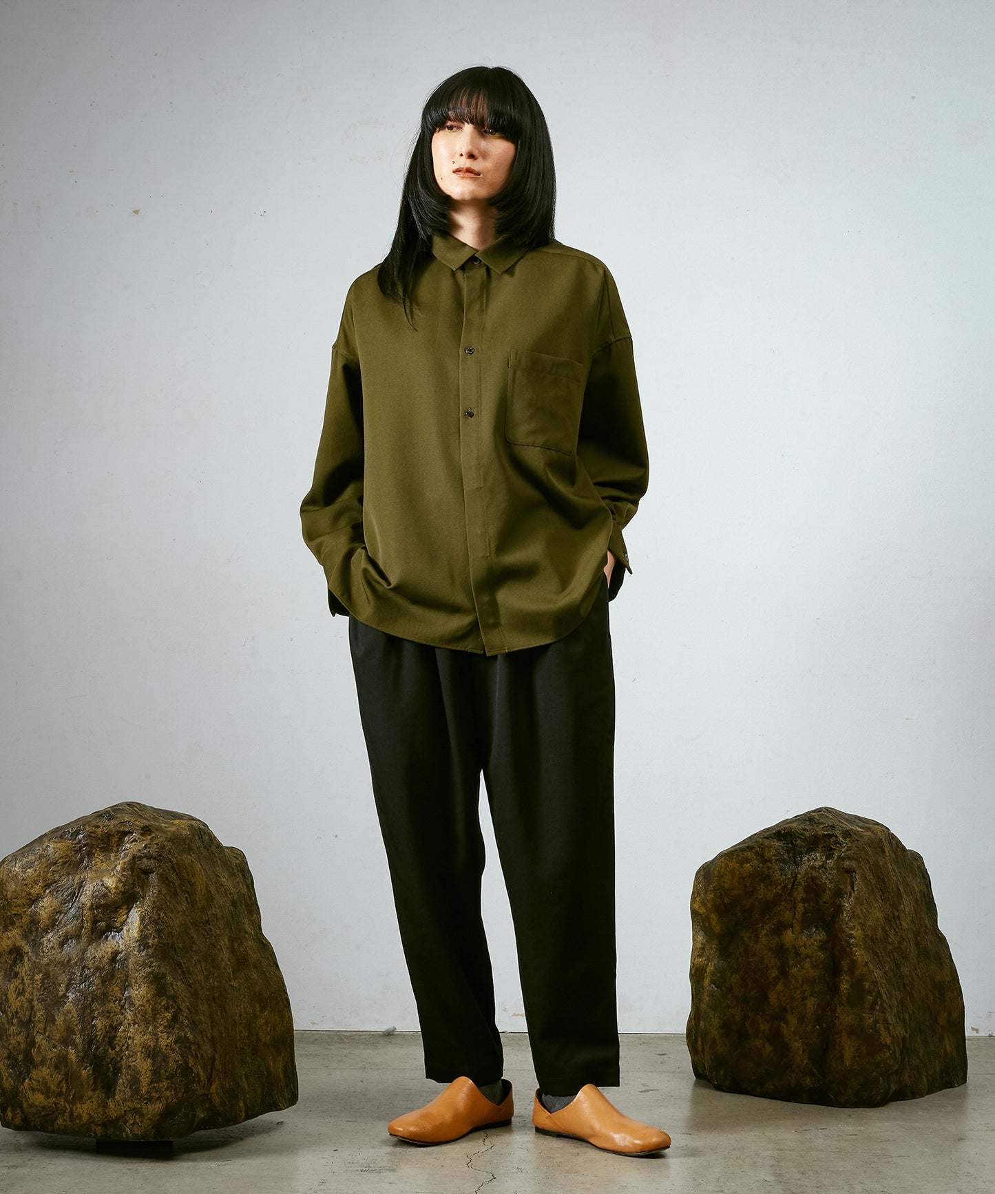 よそいきワイドBOXシャツ