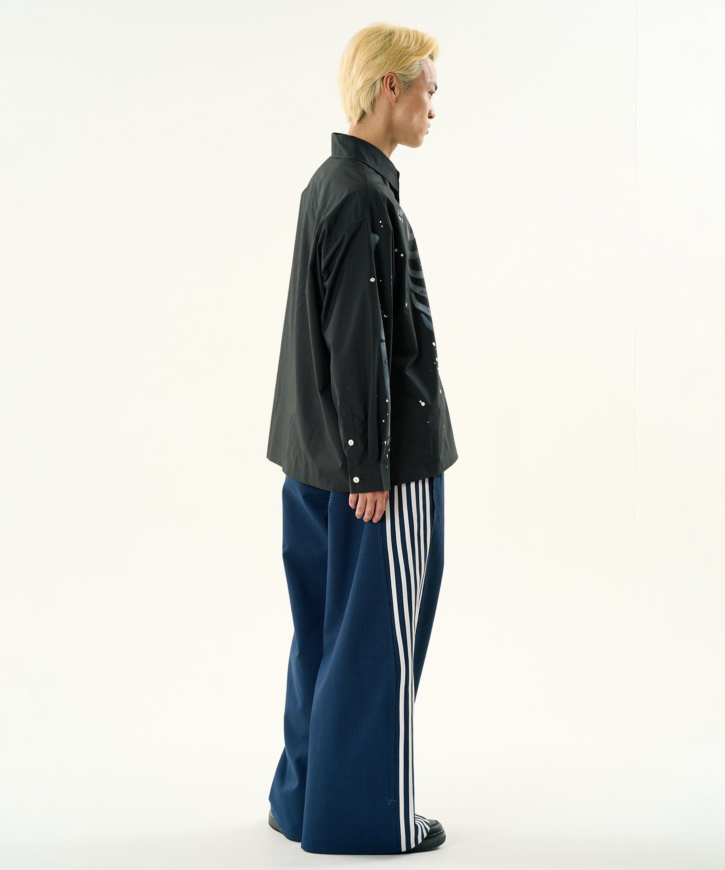 CHECK BONDING LINE TRACK PANTS