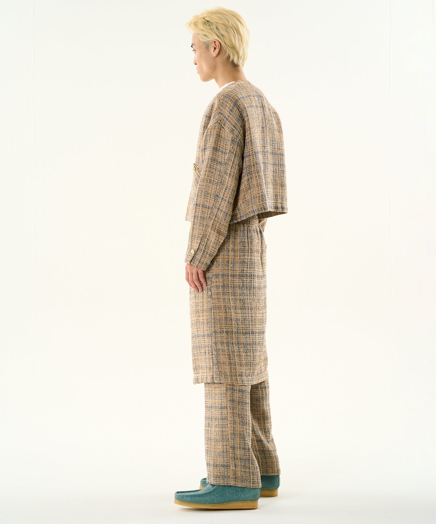 TWEED LAYERED PANTS