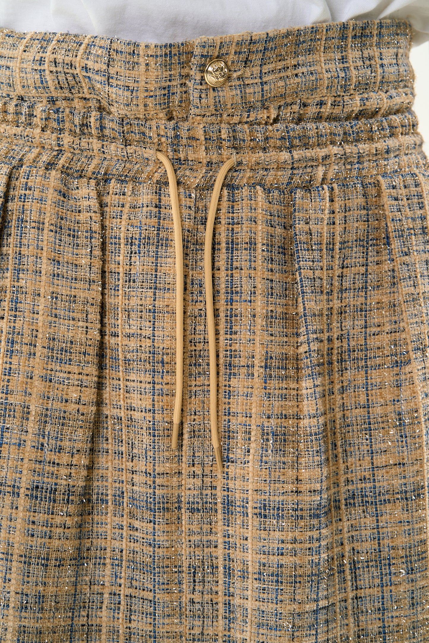 TWEED LAYERED PANTS