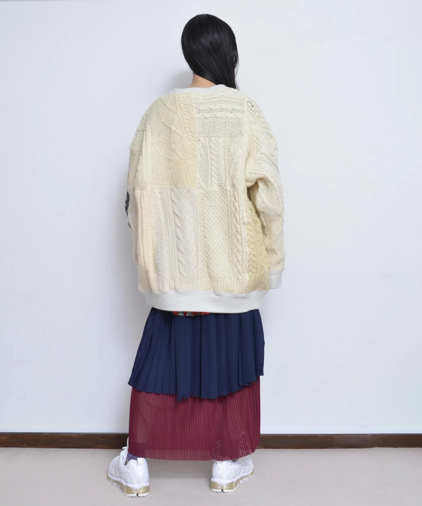 PATCH KNIT P/O(PRINT)