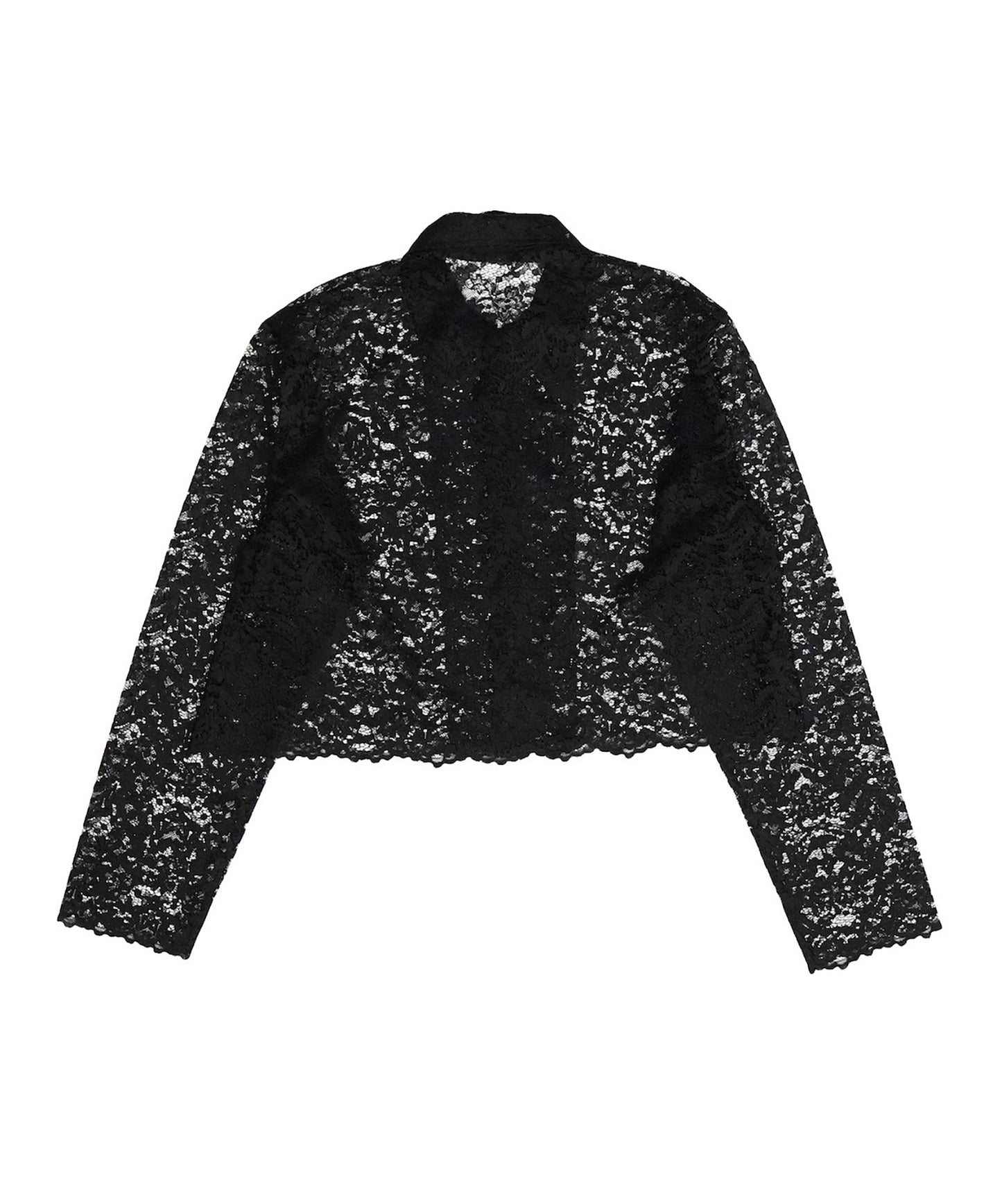 LACE LONG SLEEVE SHIRT & LACE SCARF