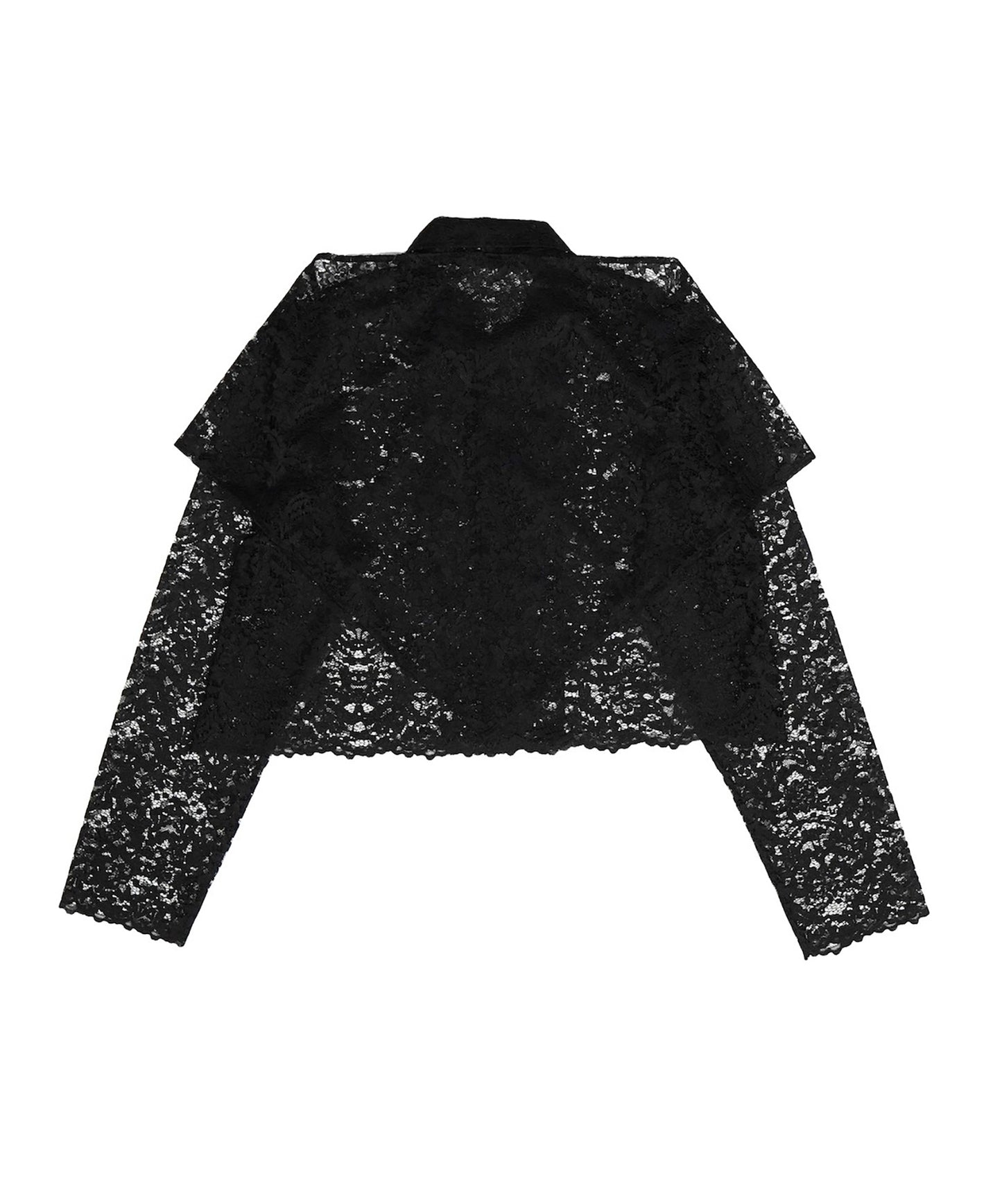 LACE LONG SLEEVE SHIRT & LACE SCARF